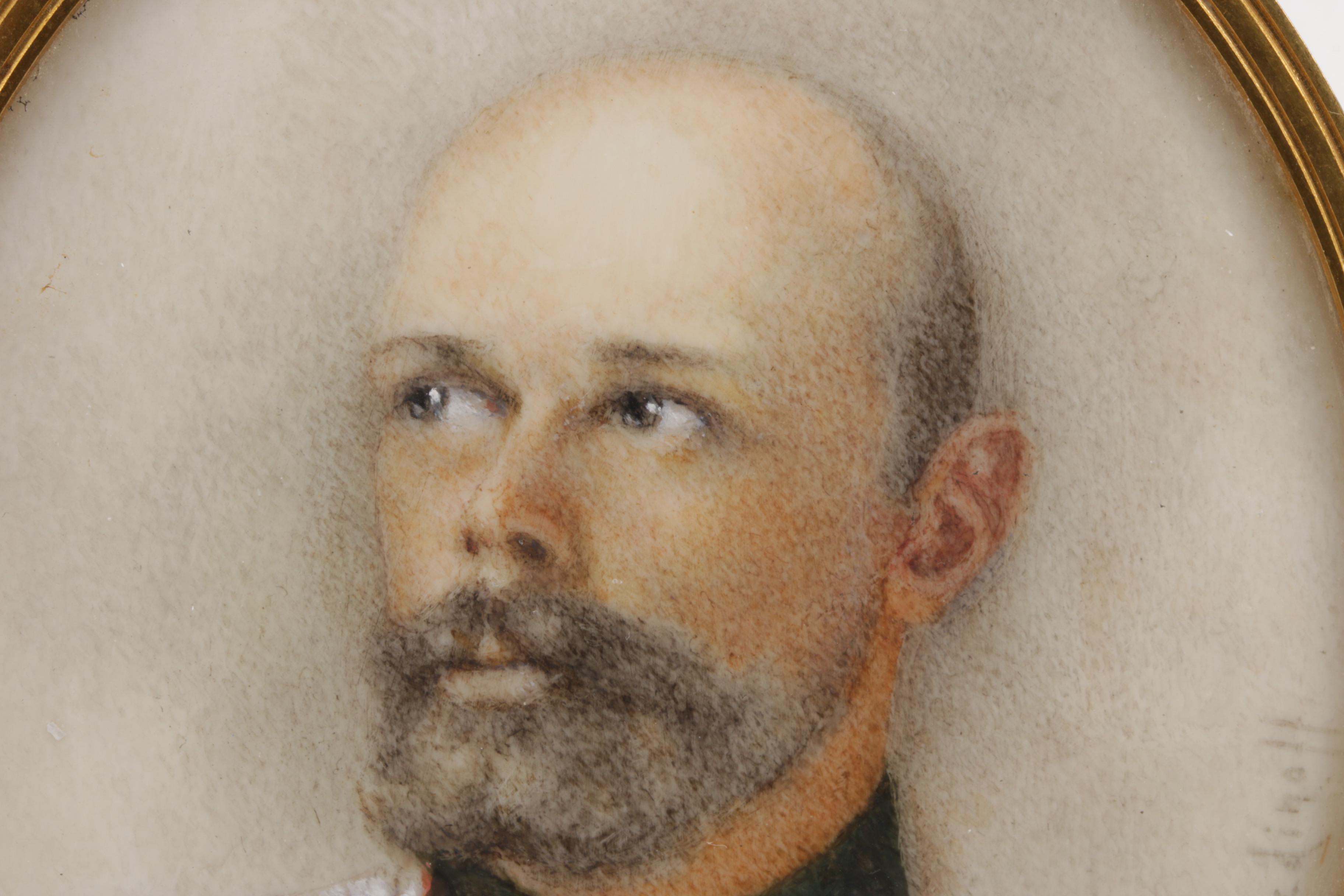 George Dondoukoff-Iziedinoff Miniature Portrait of Russian Military Leader