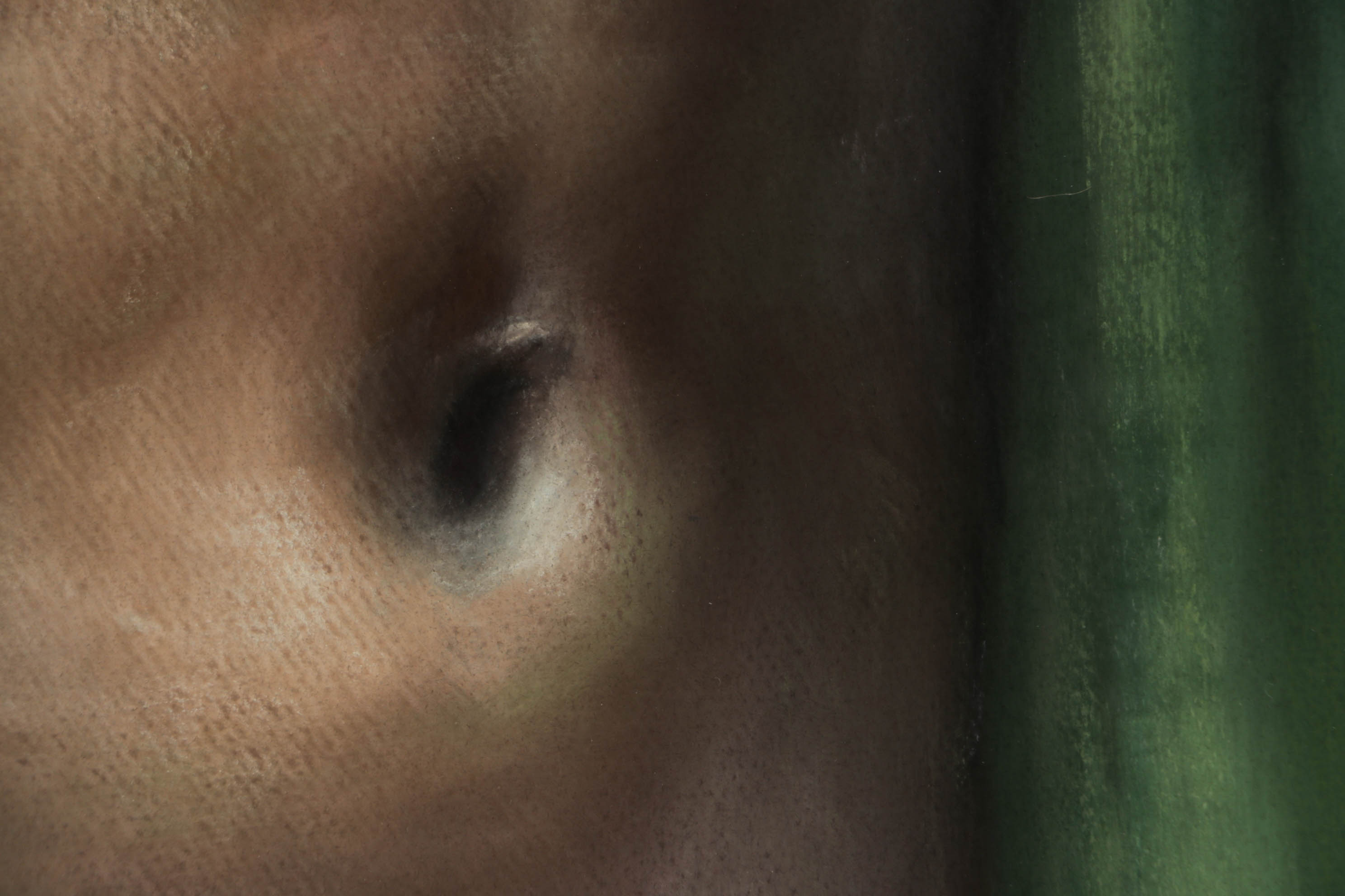 Chester Bloom Nude Female Study Pastel Drawing, 1974