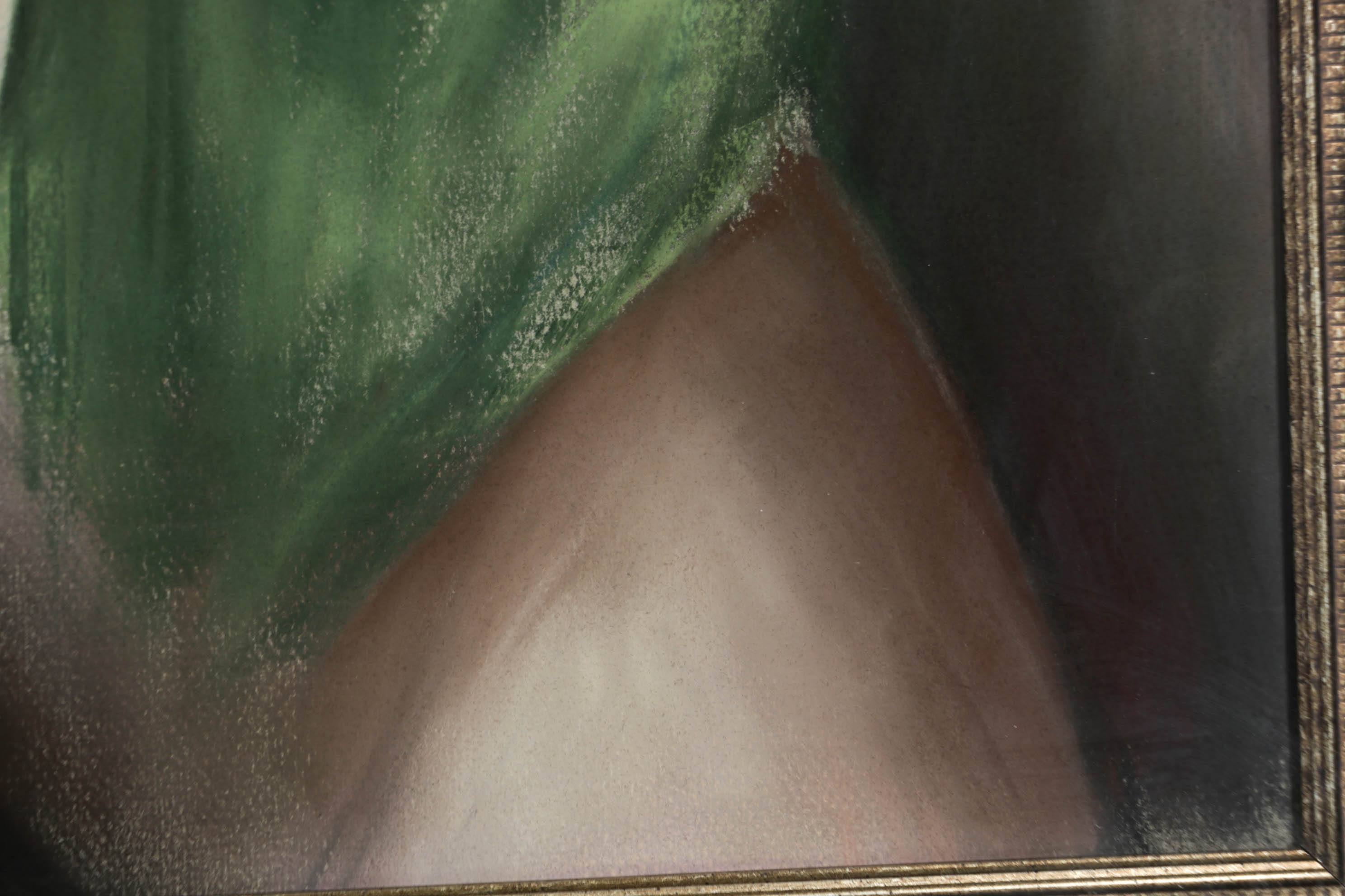 Chester Bloom Nude Female Study Pastel Drawing, 1974