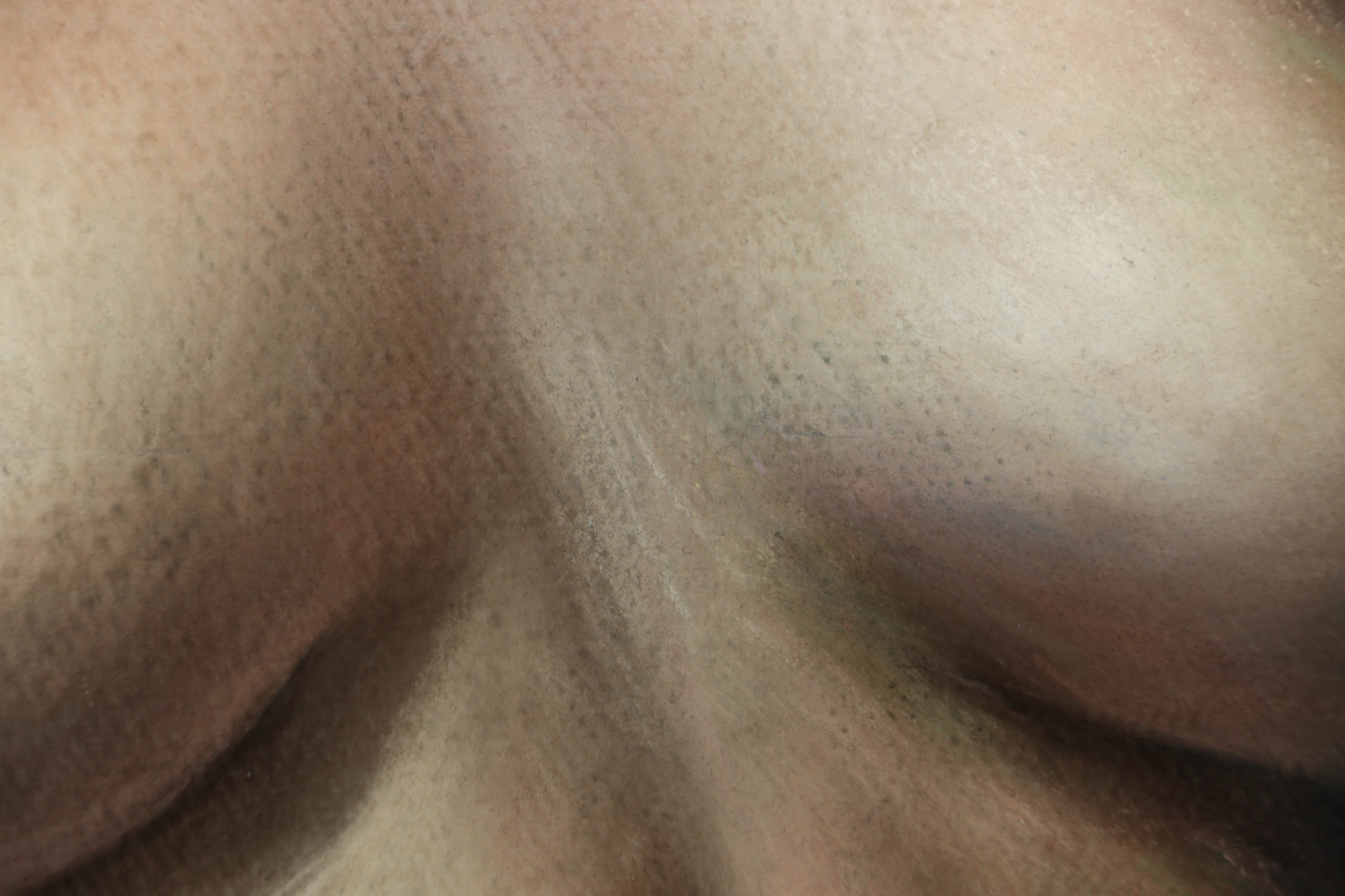 Chester Bloom Nude Female Study Pastel Drawing, 1974