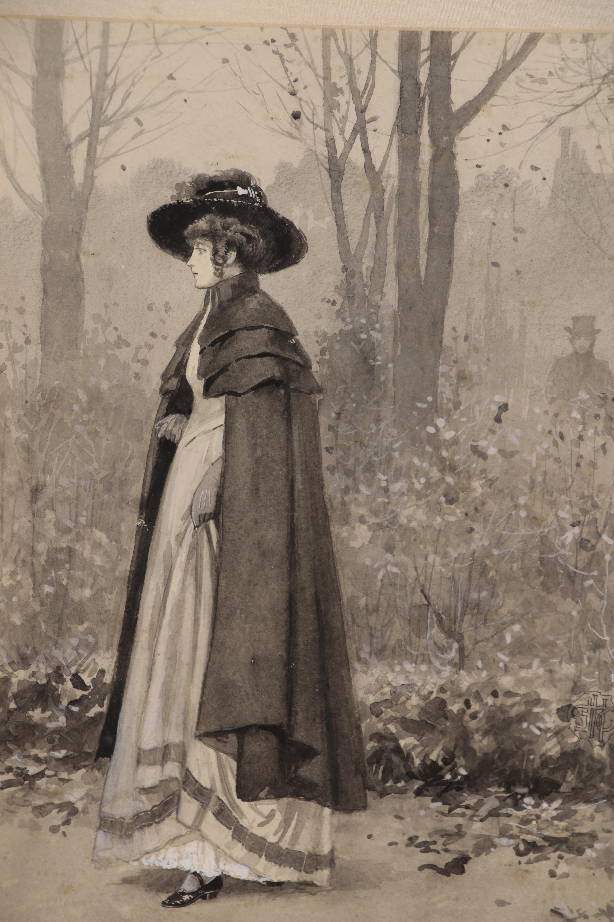 Edmund Henry Garrett Figural Watercolor Painting