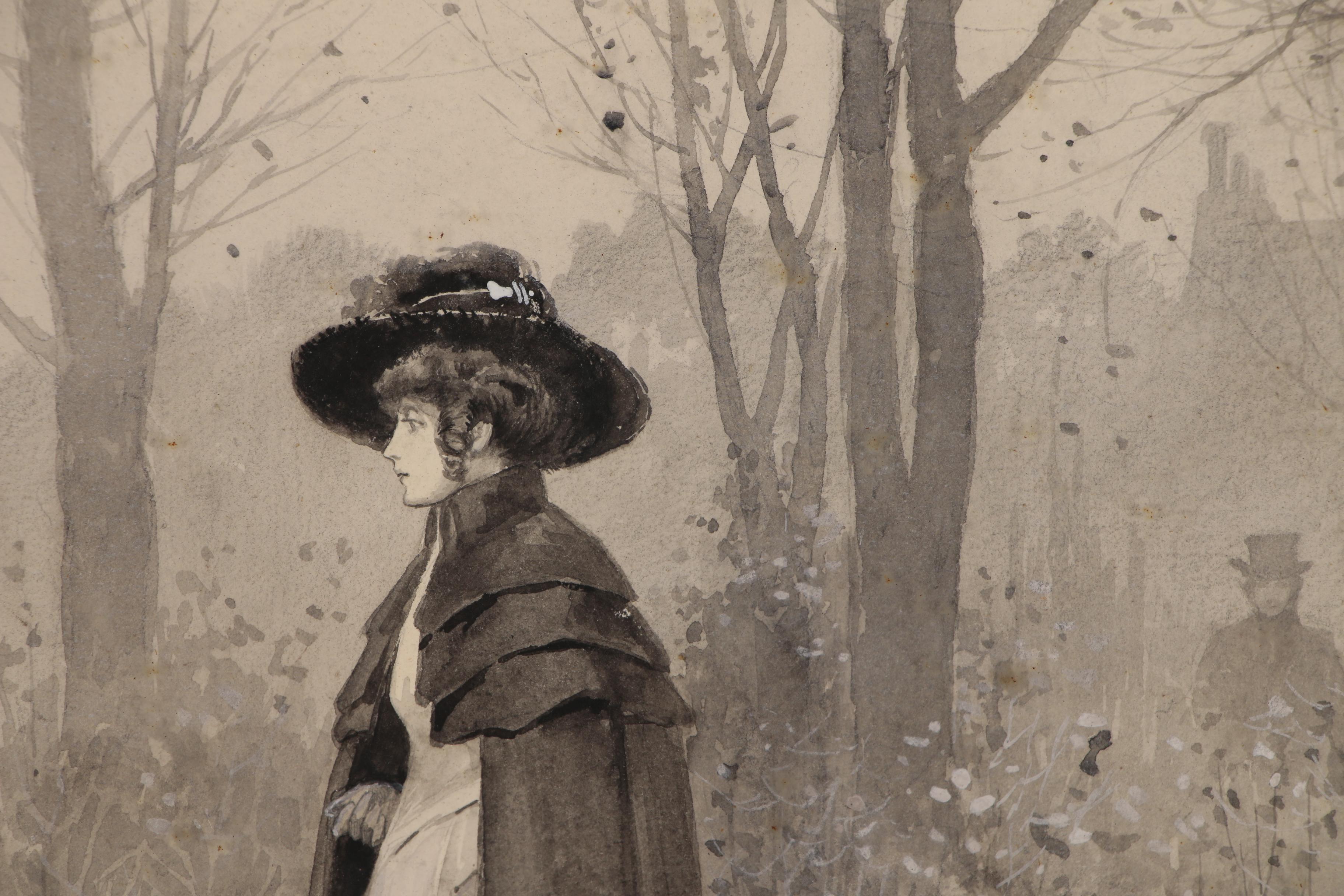 Edmund Henry Garrett Figural Watercolor Painting