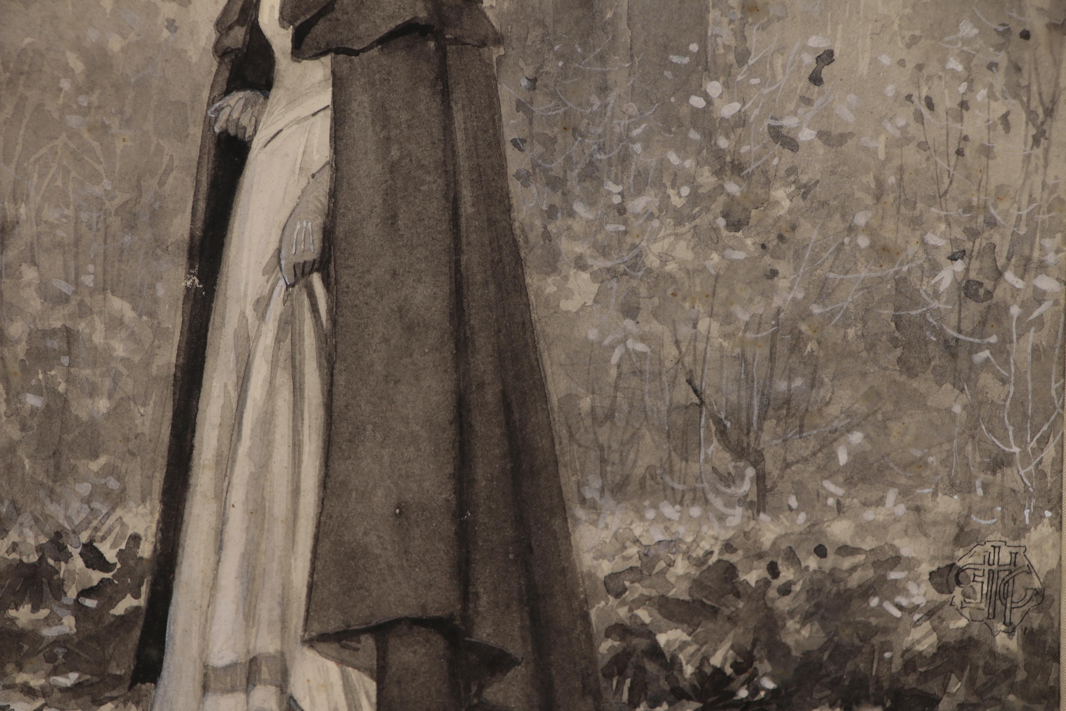 Edmund Henry Garrett Figural Watercolor Painting