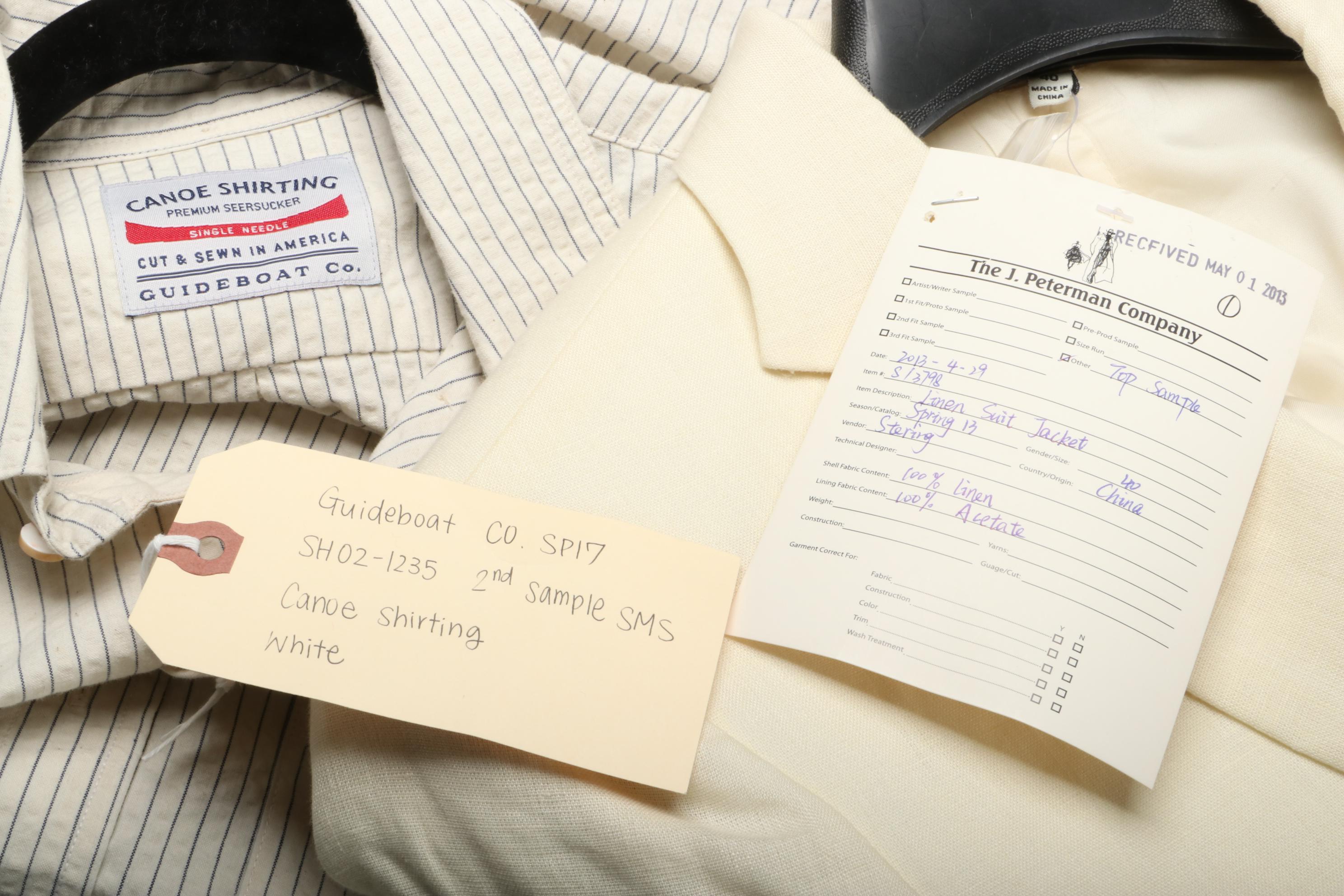 Men's Guideboat Co. and J. Peterman Separates Including St. Regis Camp Blazer