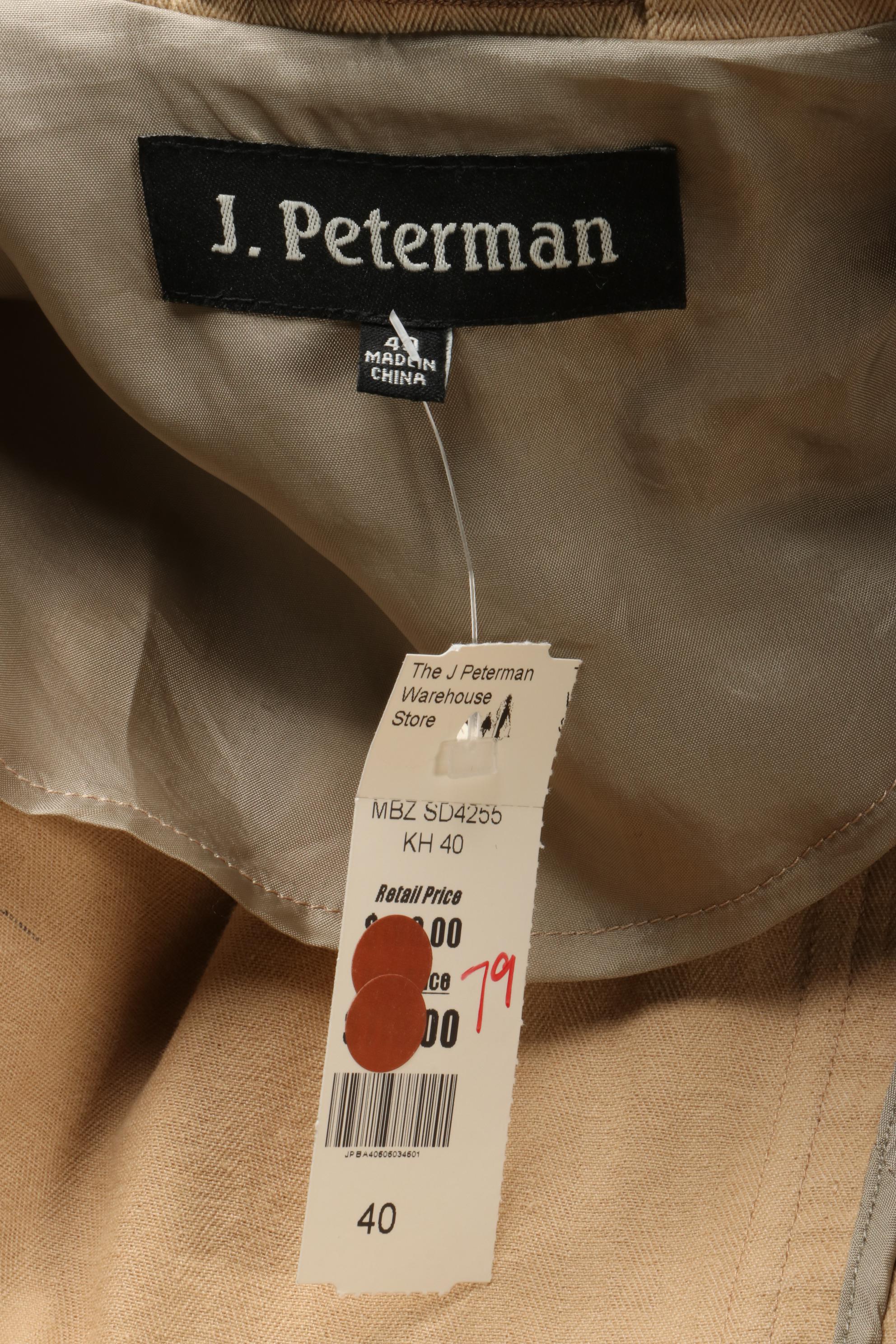 Men's Guideboat Co. and J. Peterman Separates Including St. Regis Camp Blazer