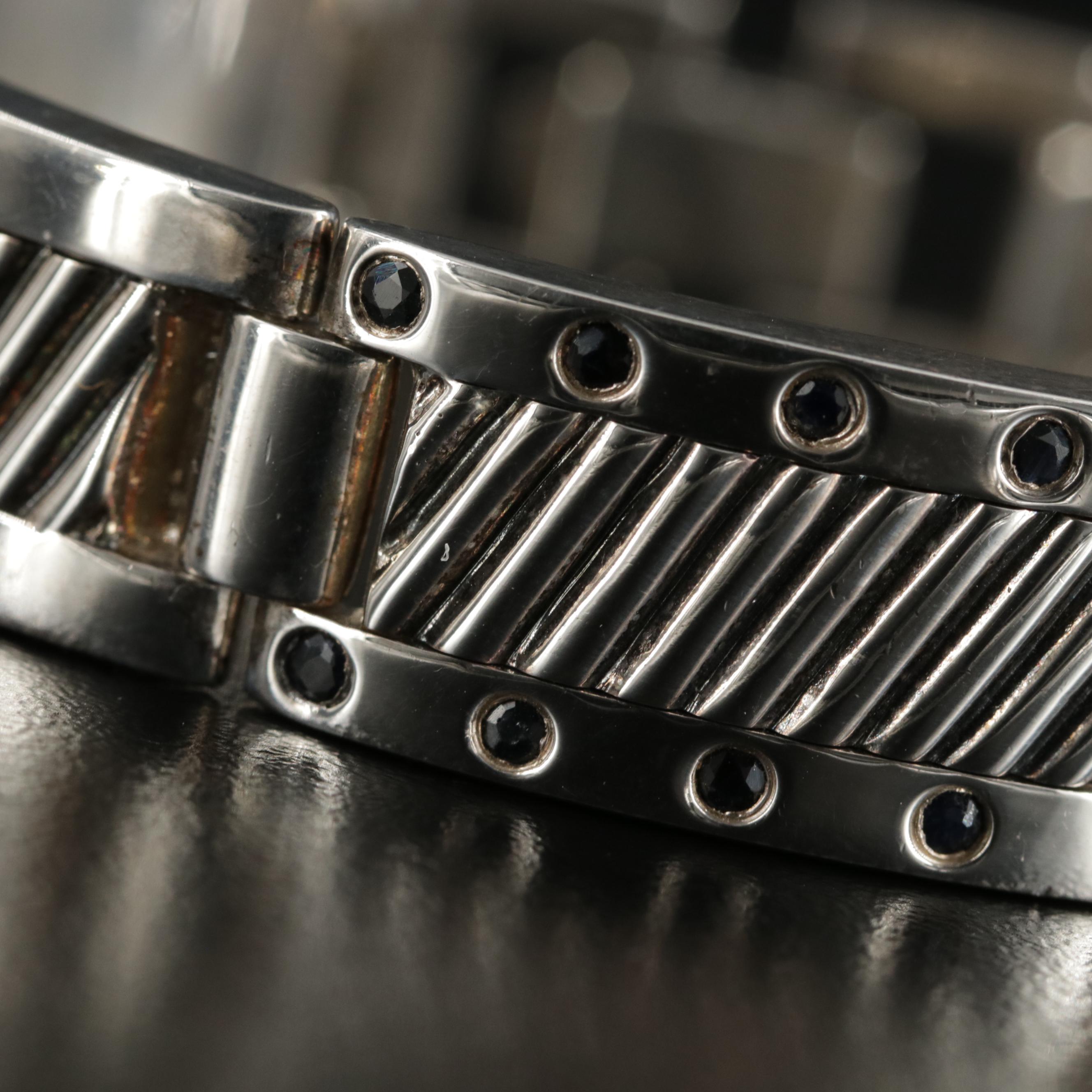 Branden Michael Sterling Silver Sapphire Bracelet