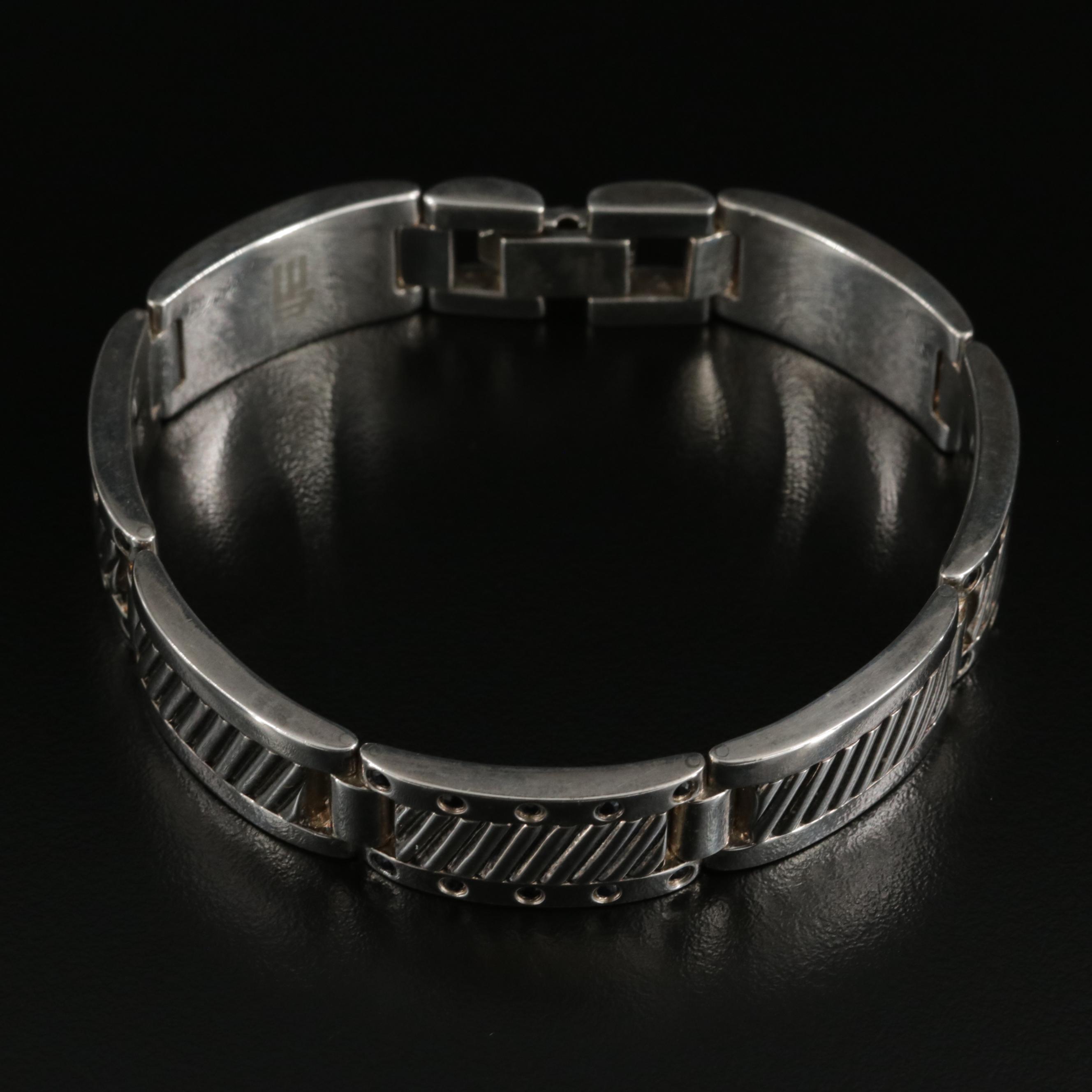 Branden Michael Sterling Silver Sapphire Bracelet