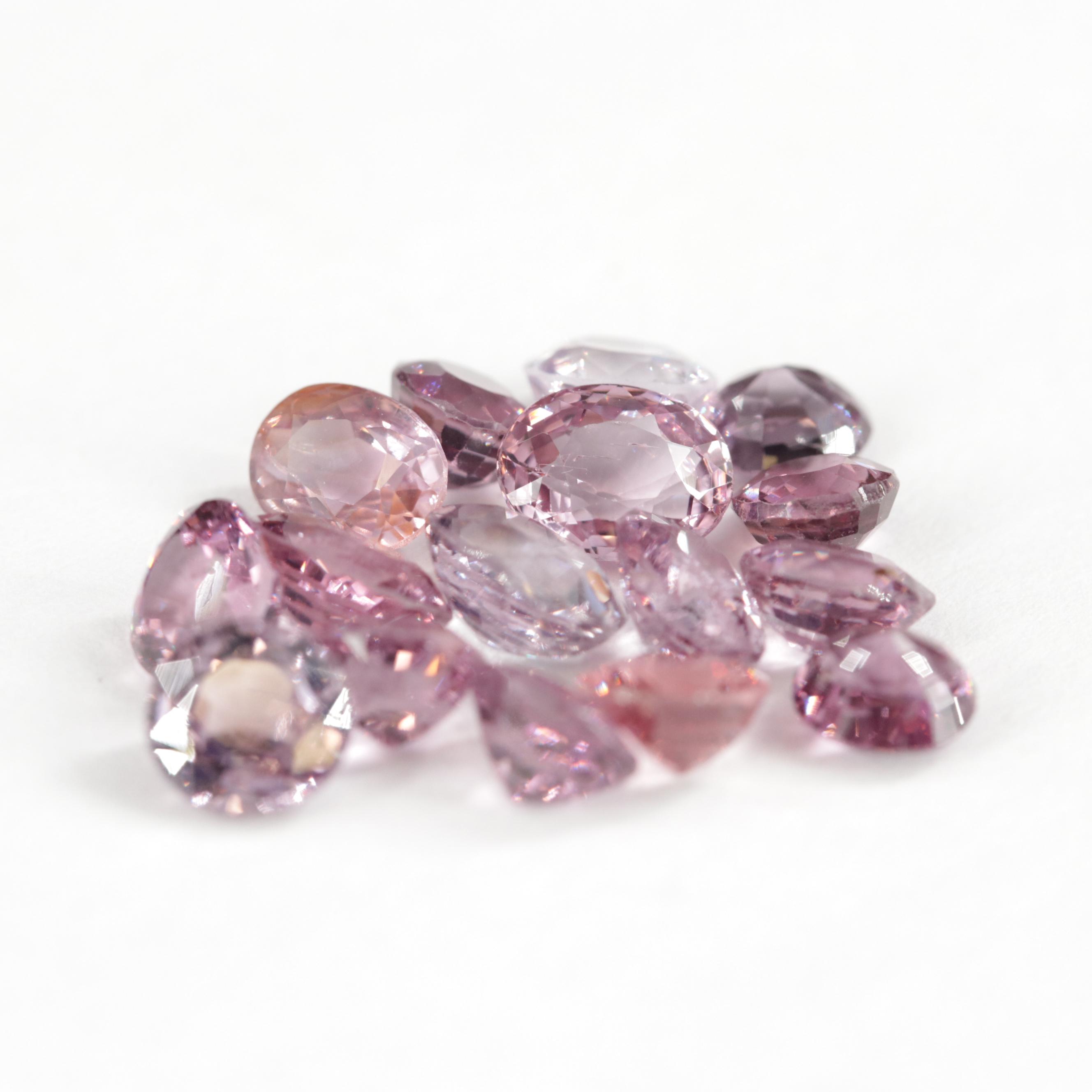 Loose 10.62 CTW Mixed Cut Spinel