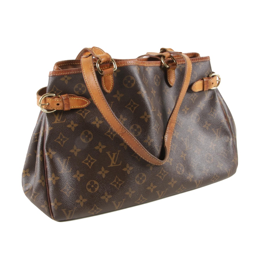 Louis Vuitton Batignolles Horizontal Tote Bag in Monogram Canvas and Leather