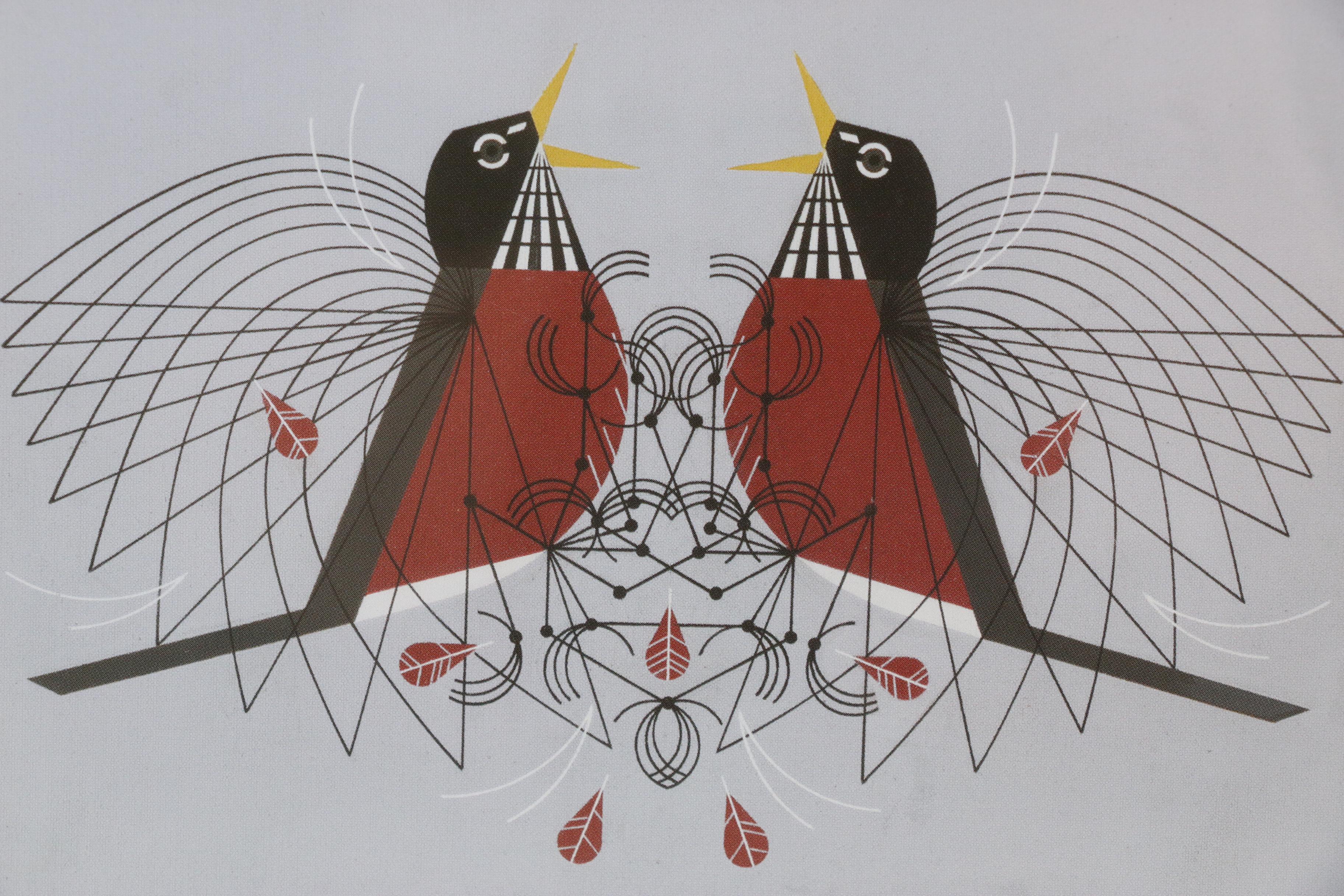 Offset Lithograph after Charley Harper "Round Robin"