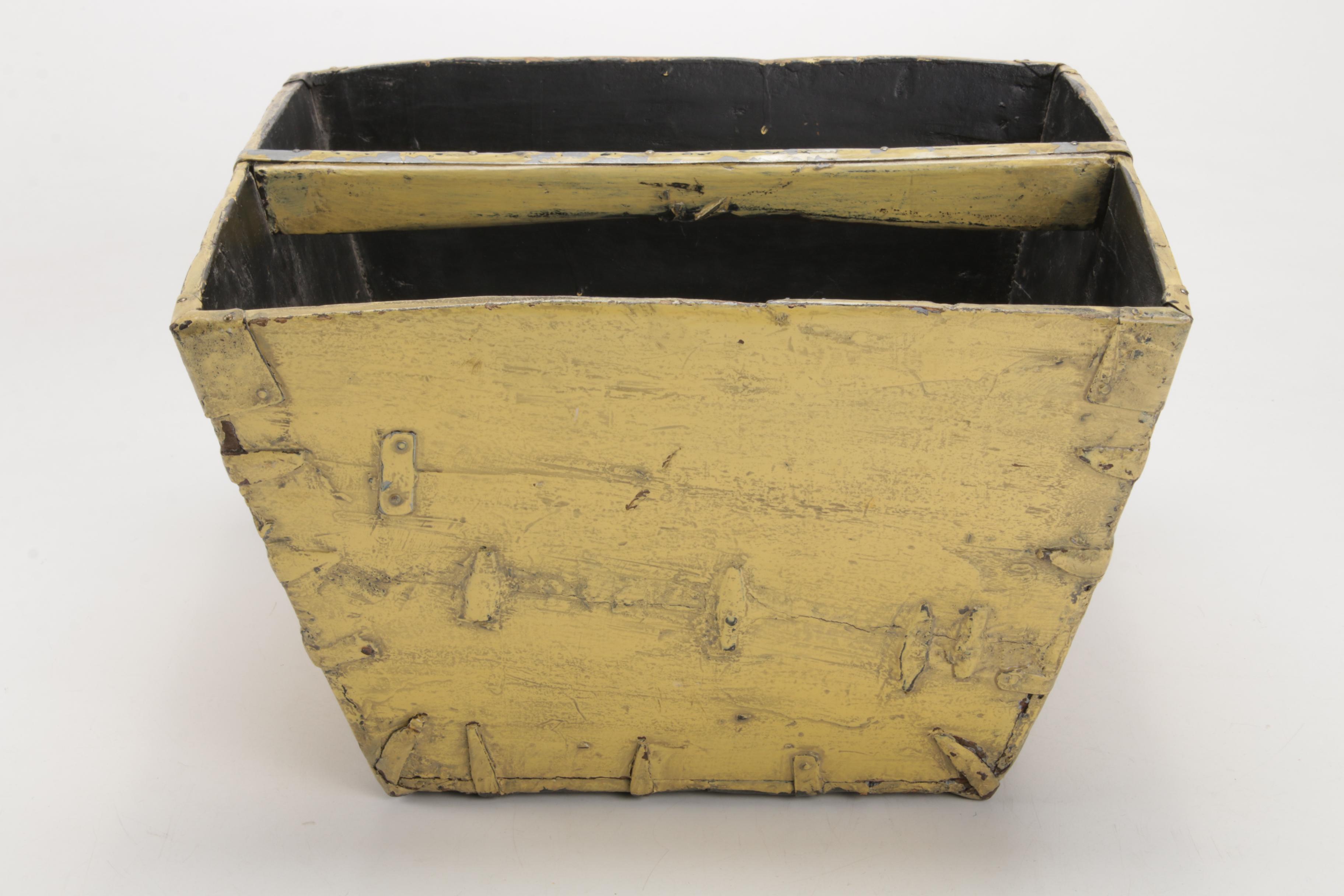 Handcrafted and Naturally Distressed Chinese Rice Bucket, Early 20th C.