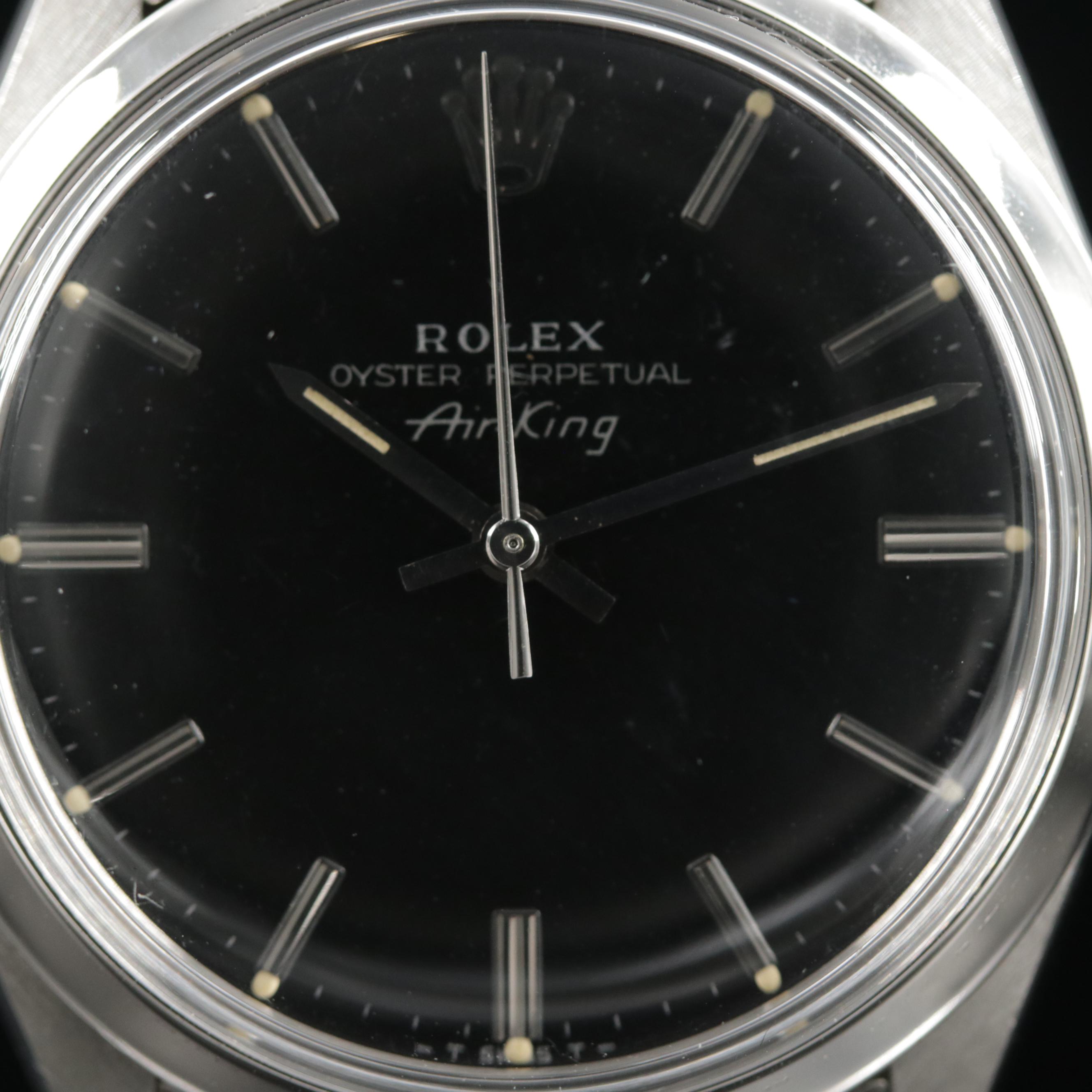 Rolex Air - King Stainless Steel Automatic Watch