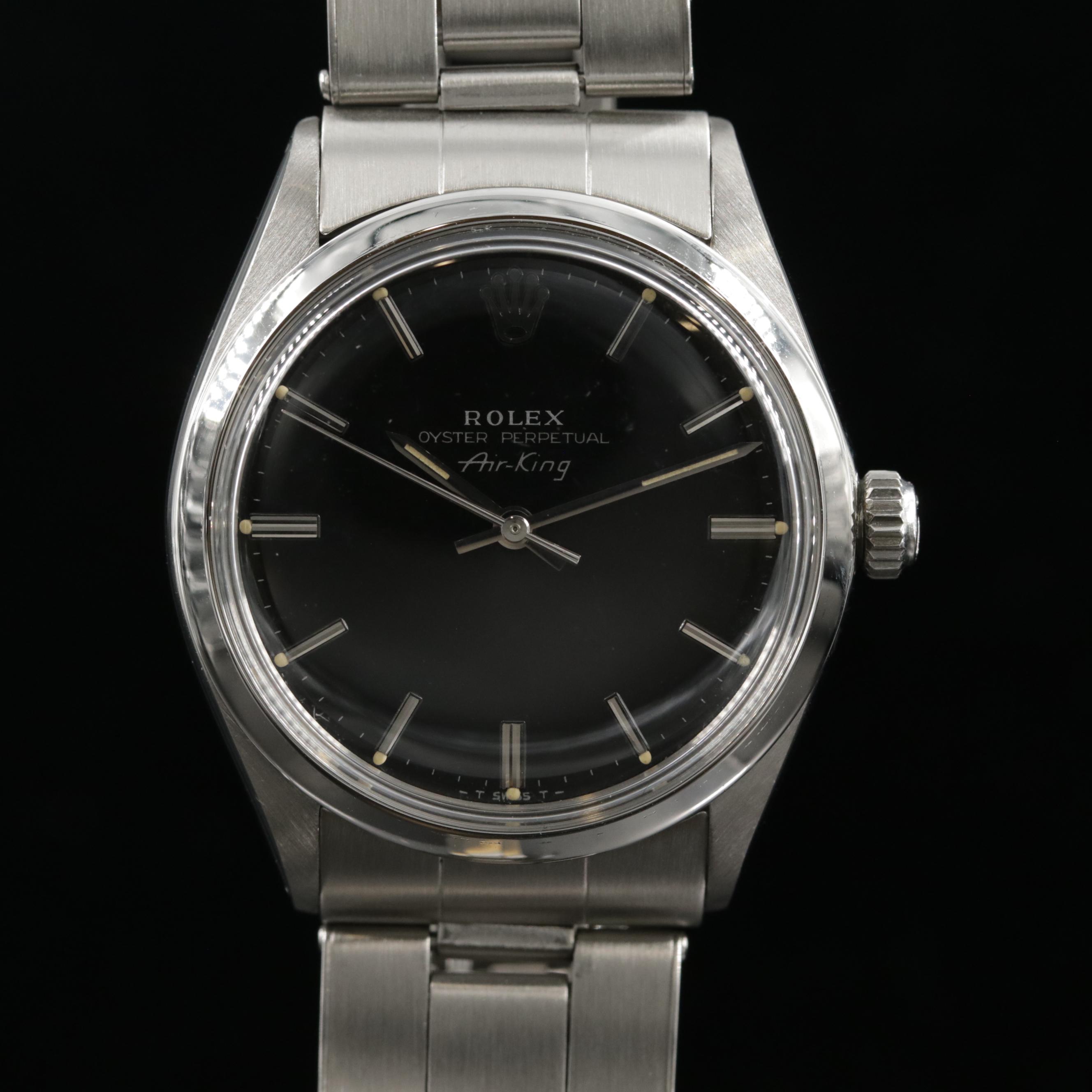 Rolex Air - King Stainless Steel Automatic Watch