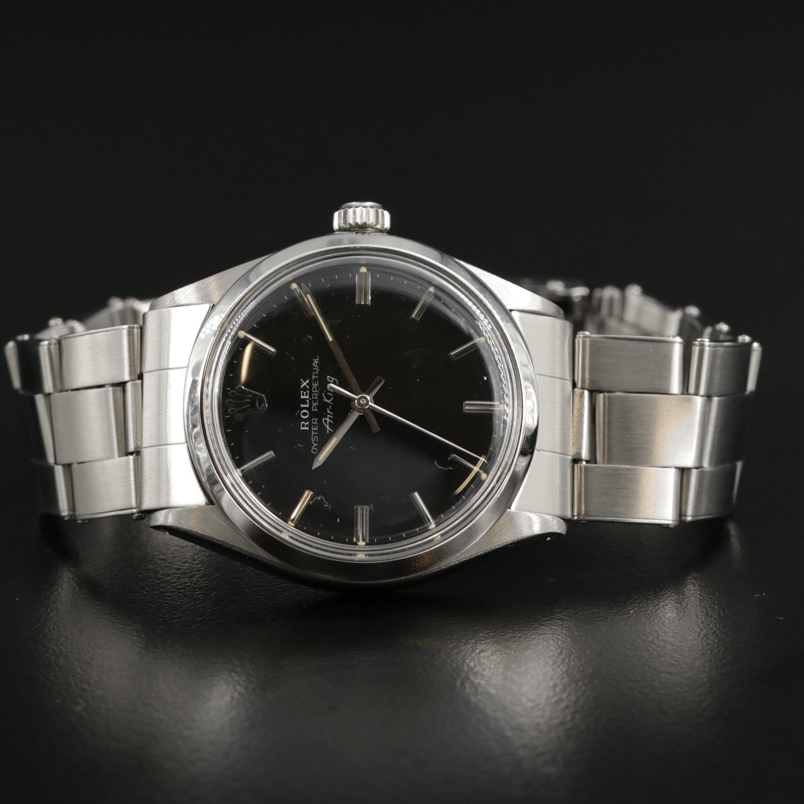 Rolex Air - King Stainless Steel Automatic Watch