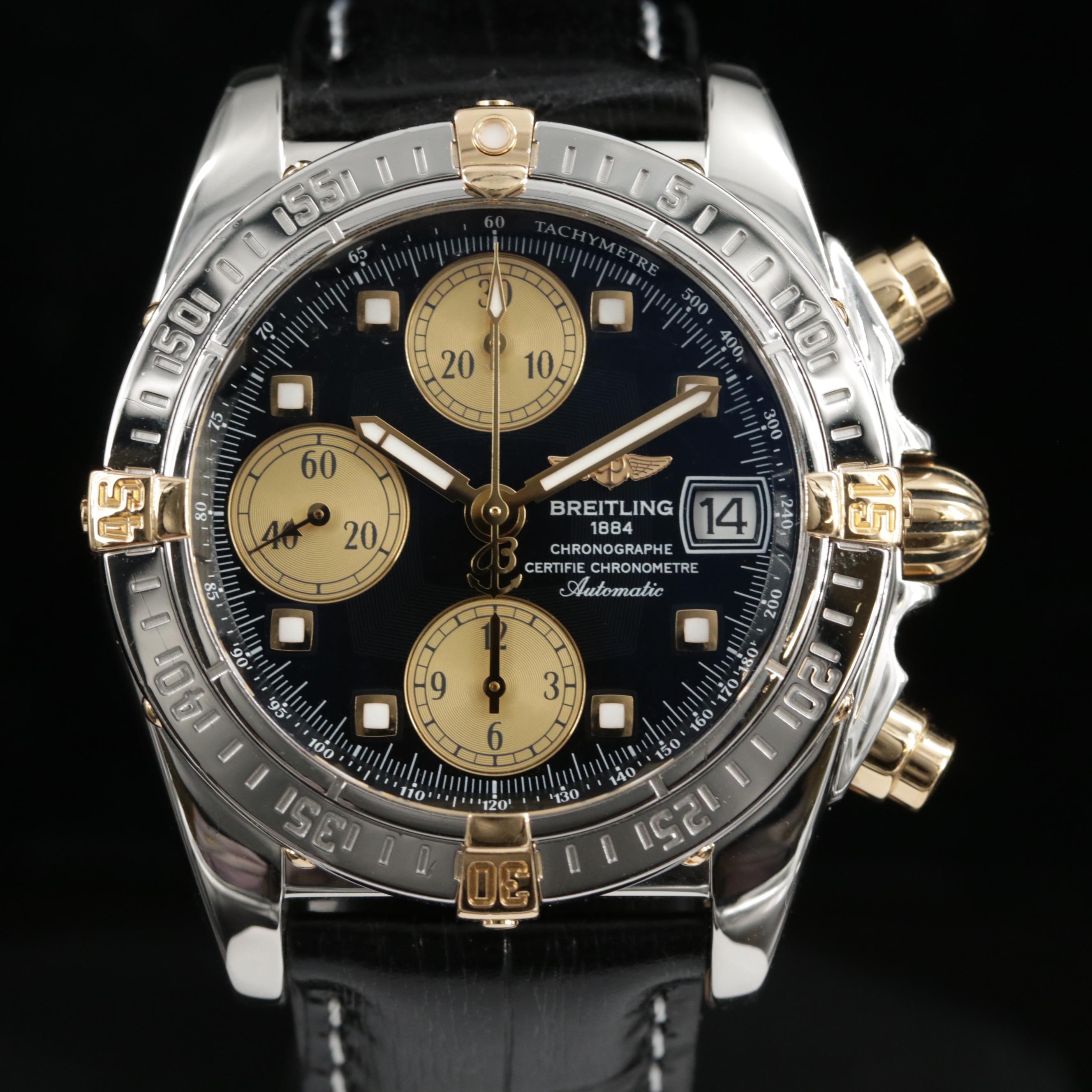 Breitling Cockpit Chronograph 18K Gold And Stainless Steel Automatic Watch