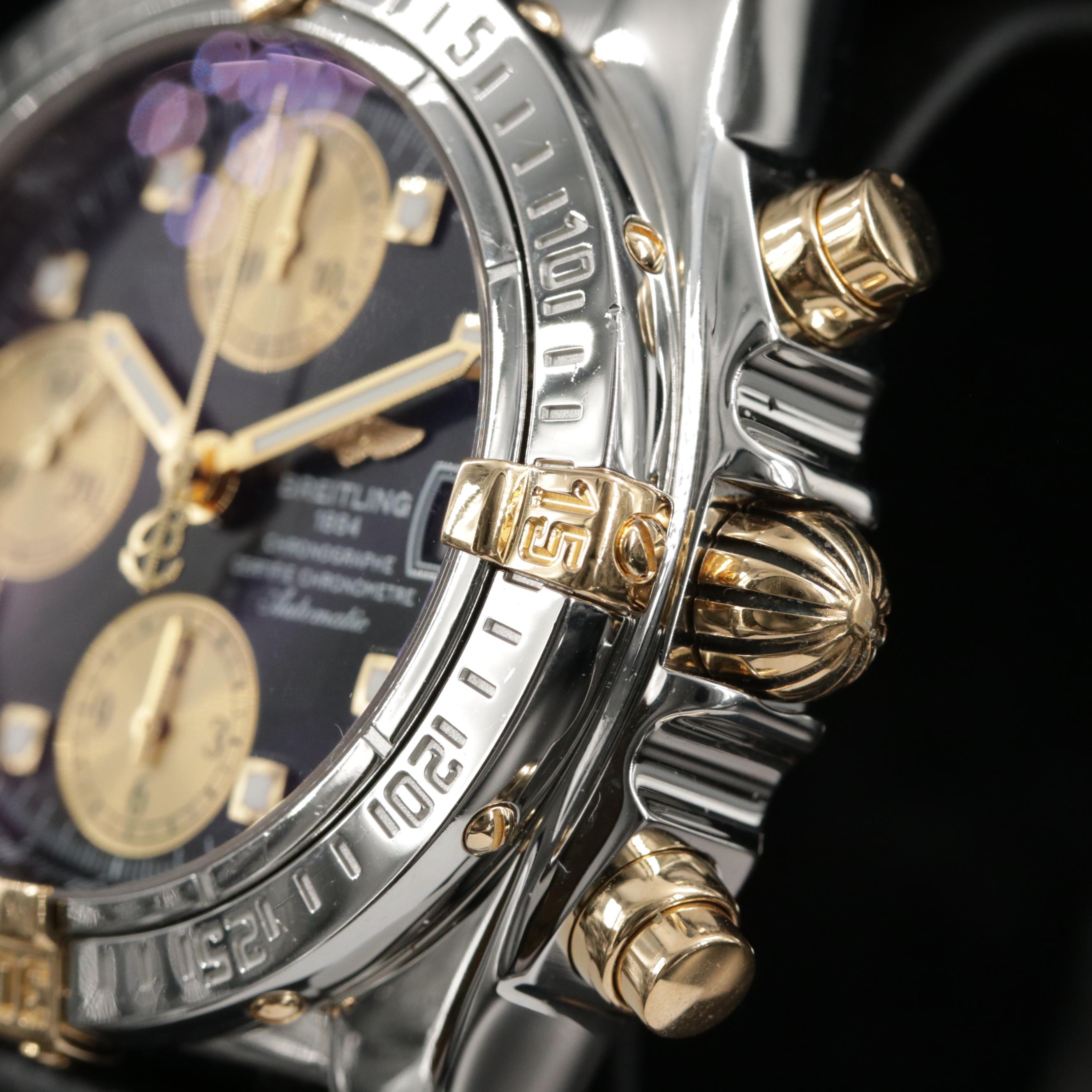 Breitling Cockpit Chronograph 18K Gold And Stainless Steel Automatic Watch