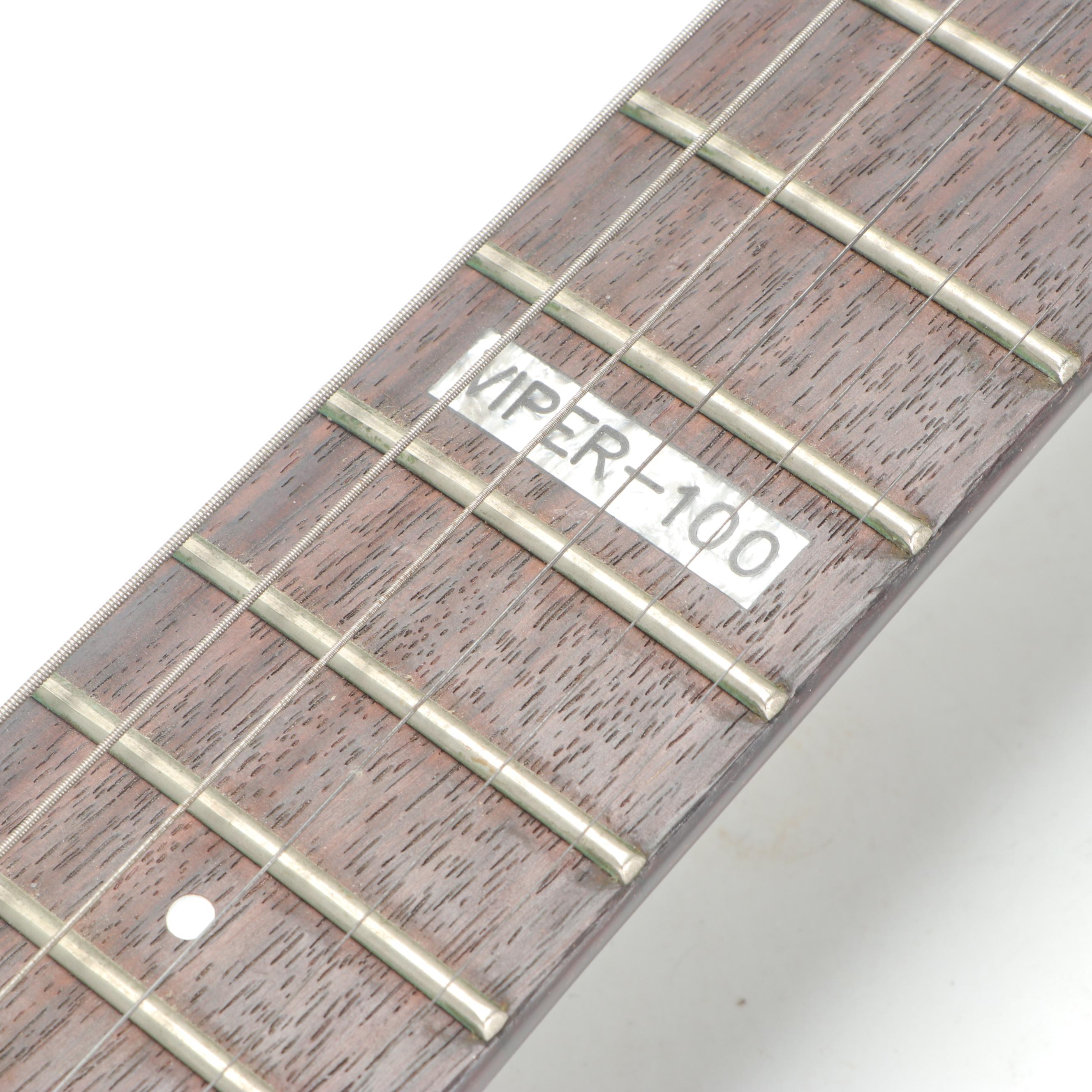 ESP Viper-100 Electric Guitar with Seymour Duncan Pickups, Crate Retroflex Amp