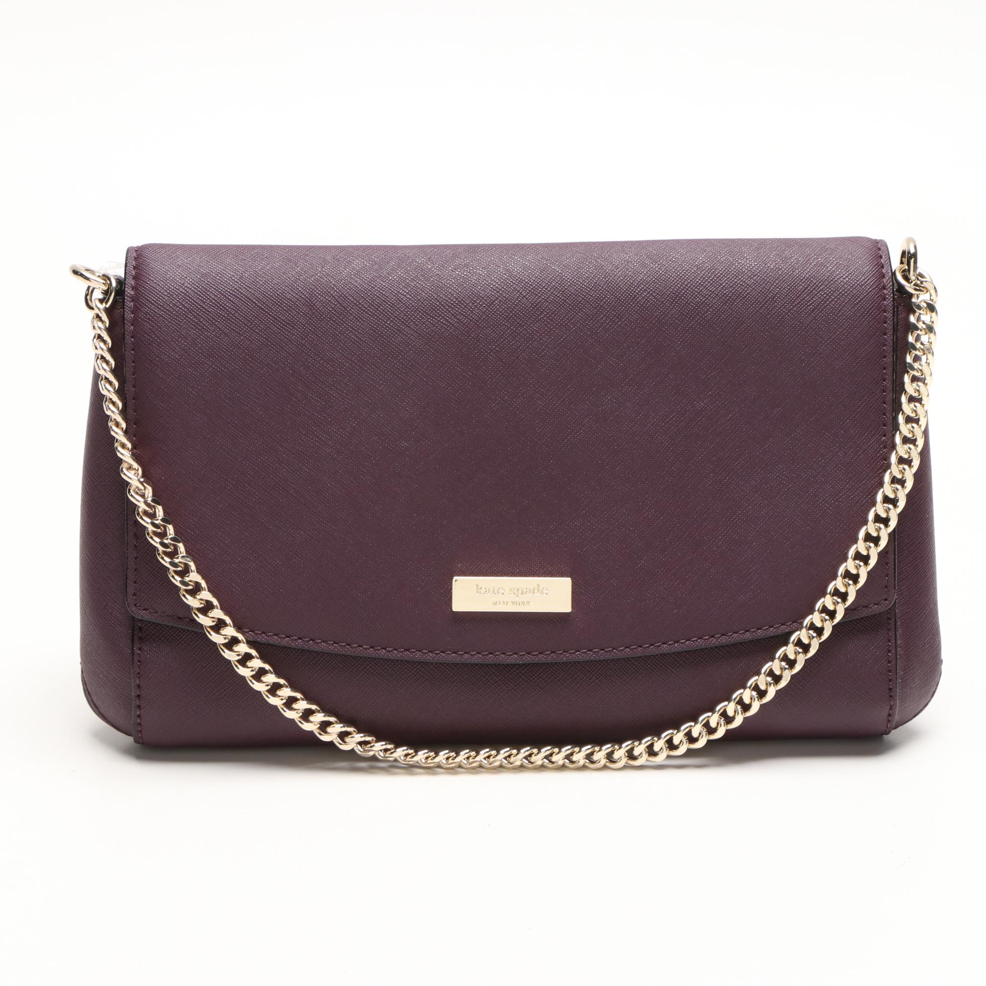 Kate Spade Greer Laurel Way Mahogany Leather Handbag with Cameron Street Wallet