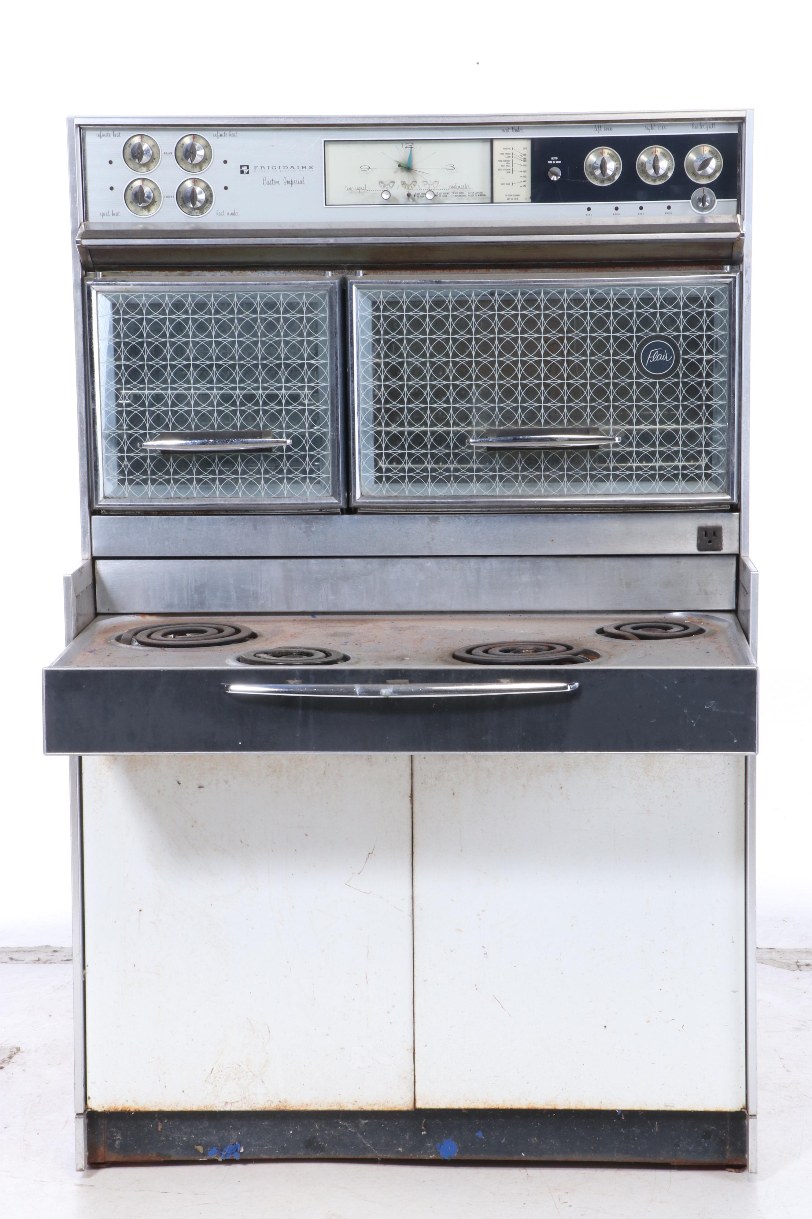 Frigidaire Custom Imperial Flair Electric Range Double Oven, 1960s