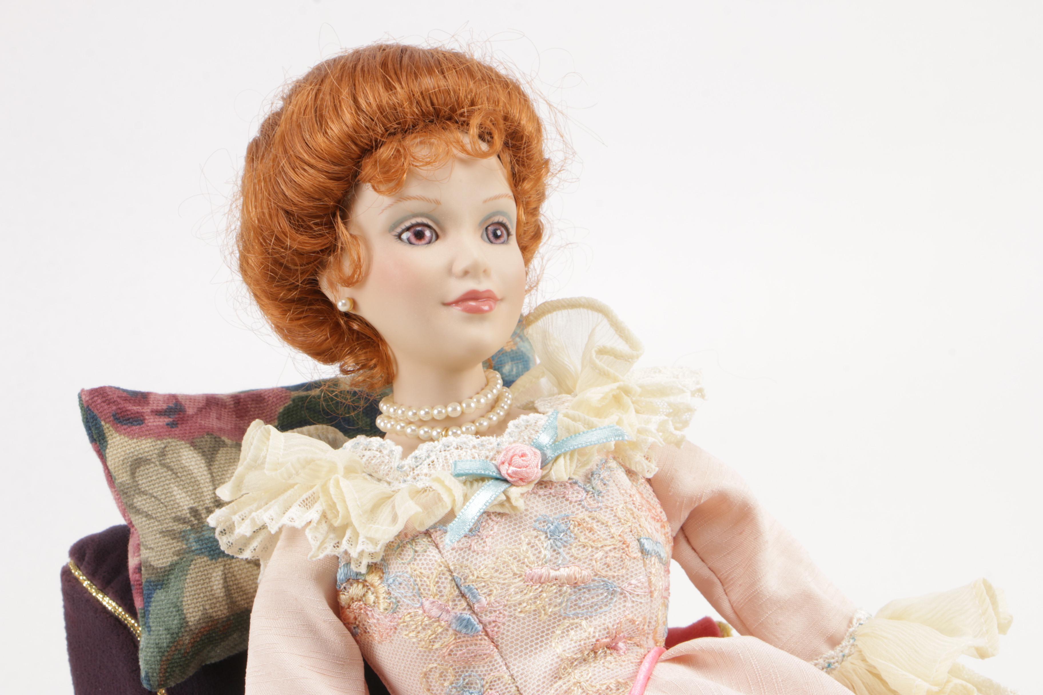 Danbury Mint “The Love Letter” Lily Porcelain Doll by Judy Belle