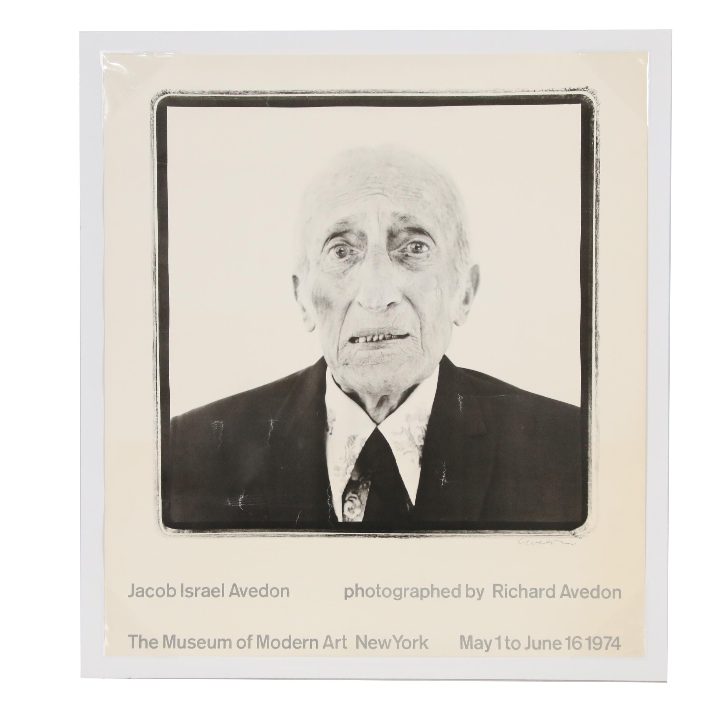 Signed Exhibition Poster for Richard Avedon, Museum of Modern Art, 1974