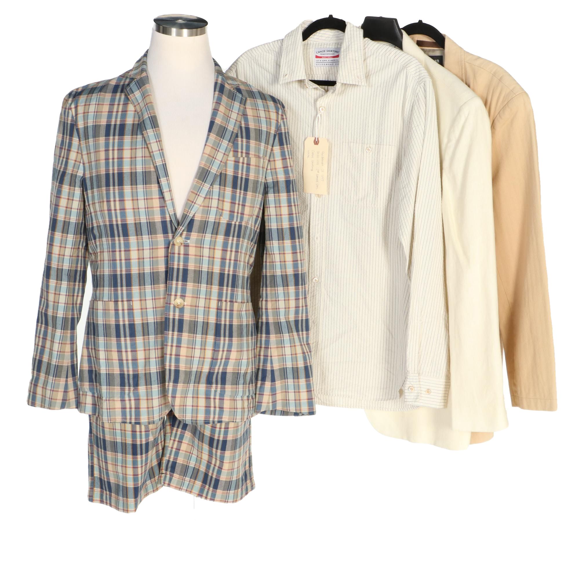 Men's Guideboat Co. and J. Peterman Separates Including St. Regis Camp Blazer