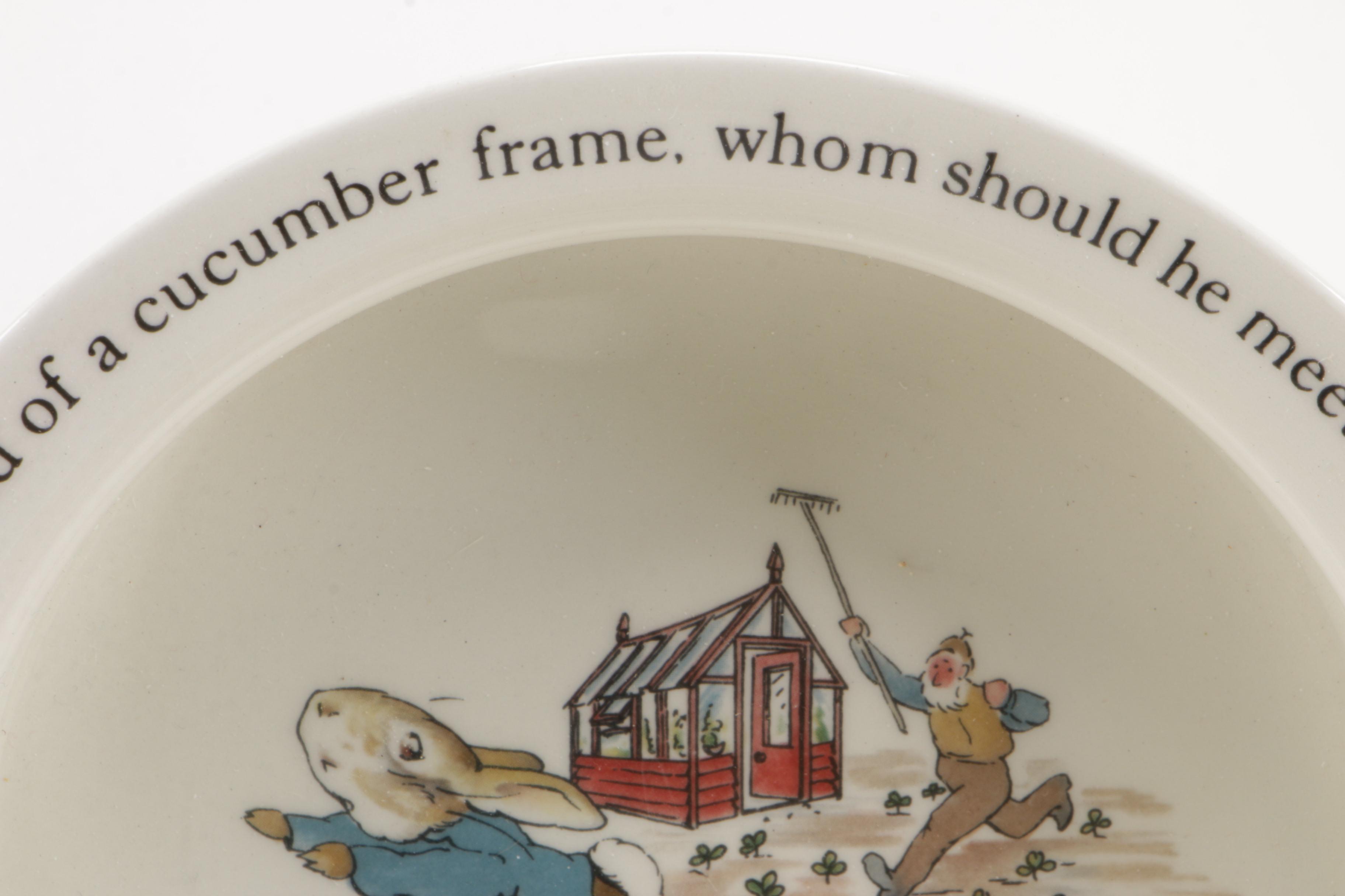 Royal Doulton "Bunnykins" and Wedgwood "Peter Rabbit" Children's Dinnerware