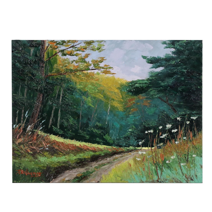 James Baldoumas Oil Painting "In the Woods"