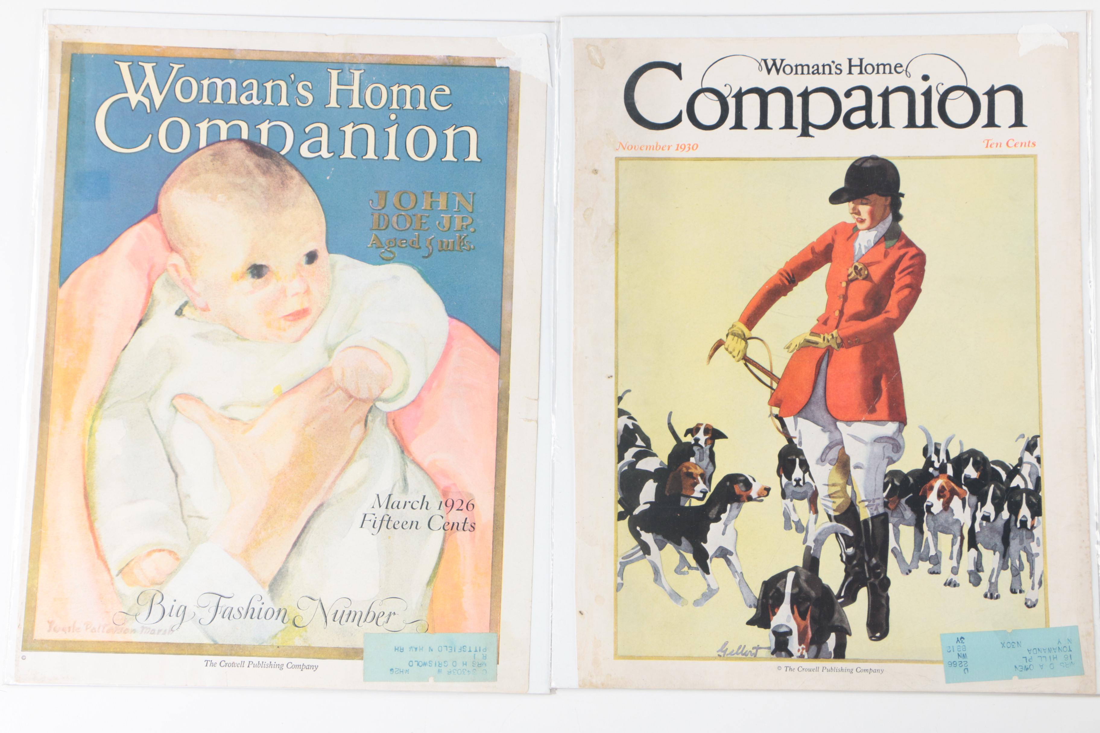 Magazine Covers From "McCall's," "Pictorial Review," and More, Early-Mid 20th C.