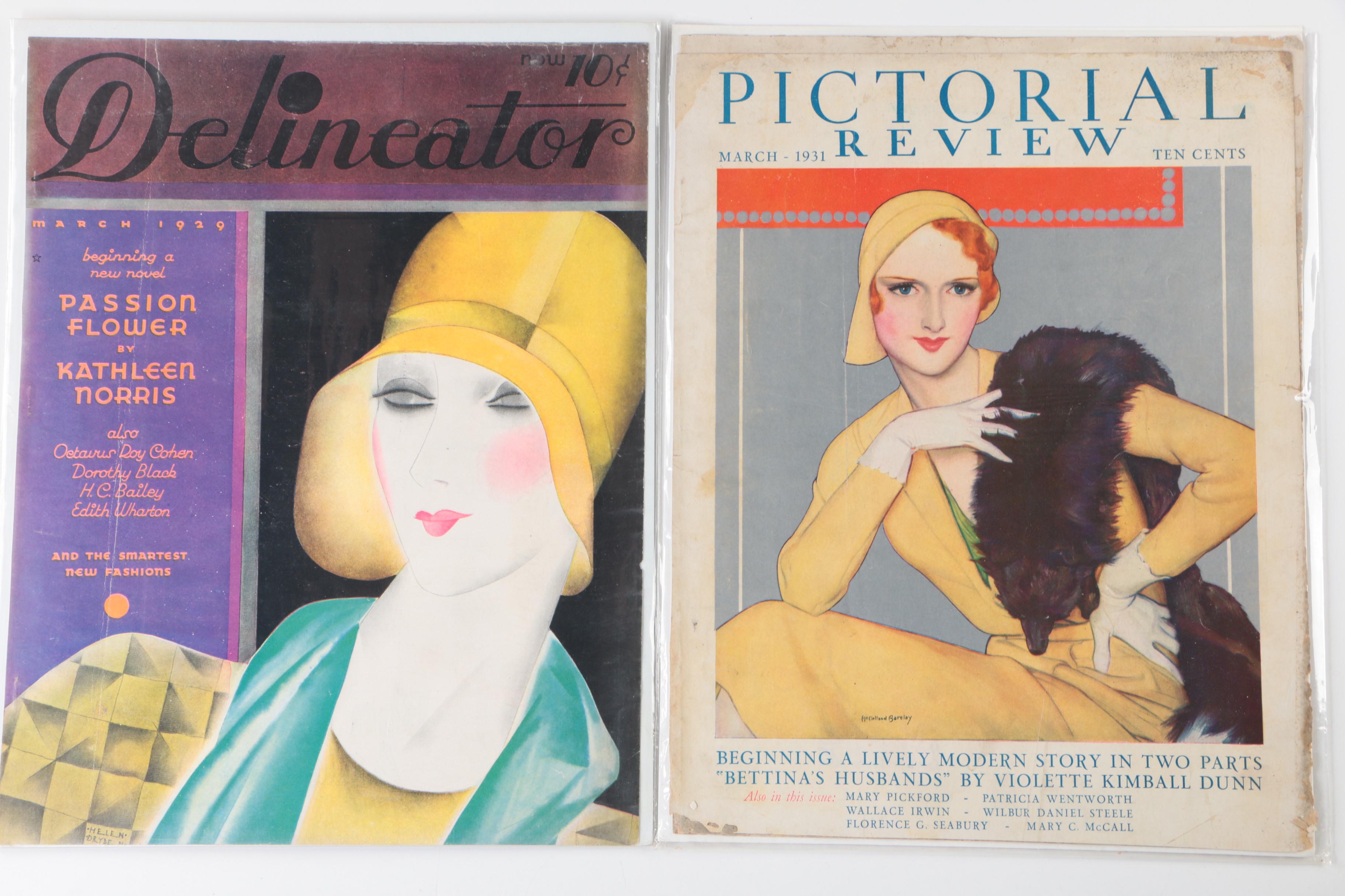 Magazine Covers From "McCall's," "Pictorial Review," and More, Early-Mid 20th C.