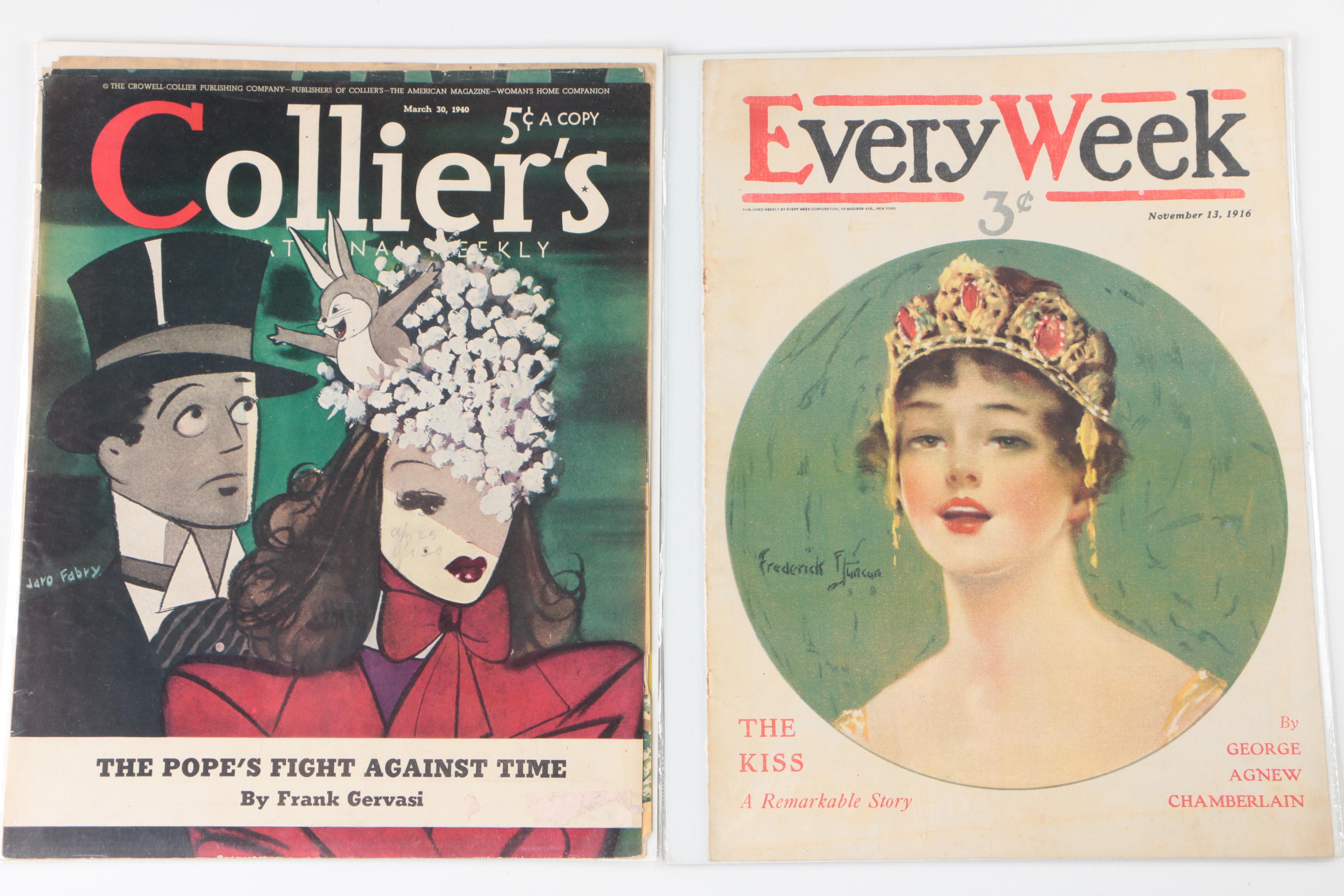 Magazine Covers From "McCall's," "Pictorial Review," and More, Early-Mid 20th C.