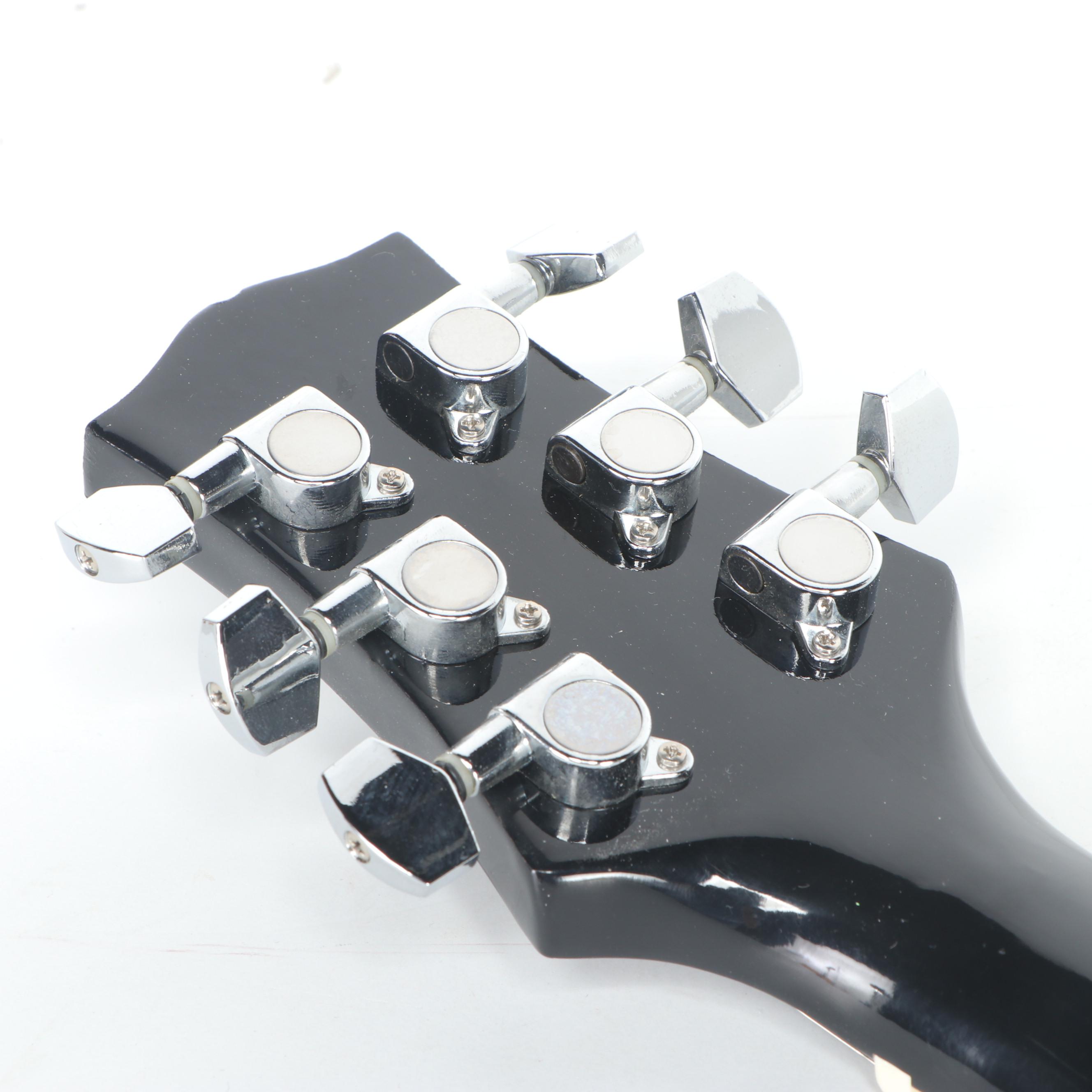 Black Silvertone Pro Series Acoustic Guitar