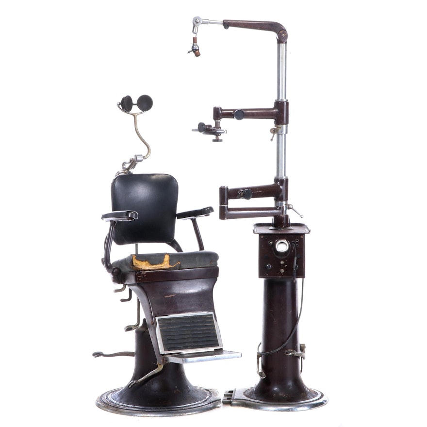Dentist Chair and Equipment, Mid-20th Century