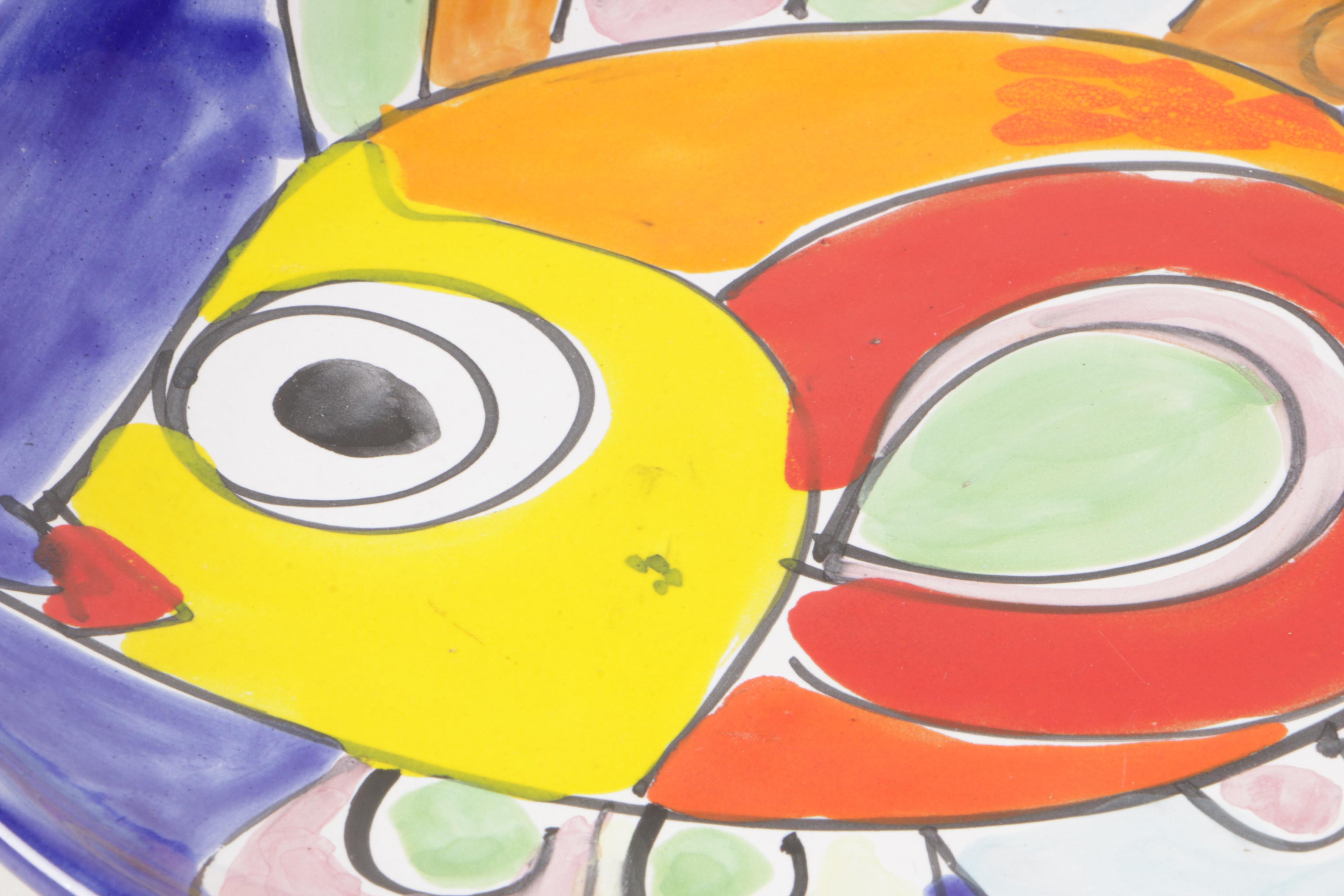 Italian La Musa Hand-Painted Ceramic Tableware