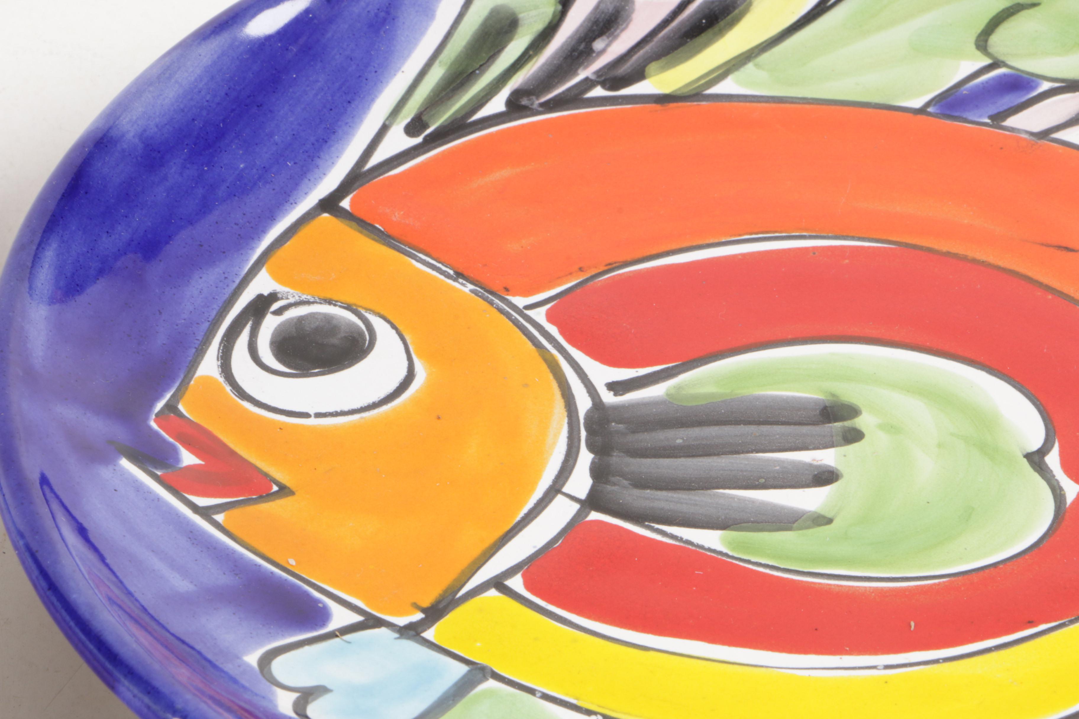 Italian La Musa Hand-Painted Ceramic Tableware