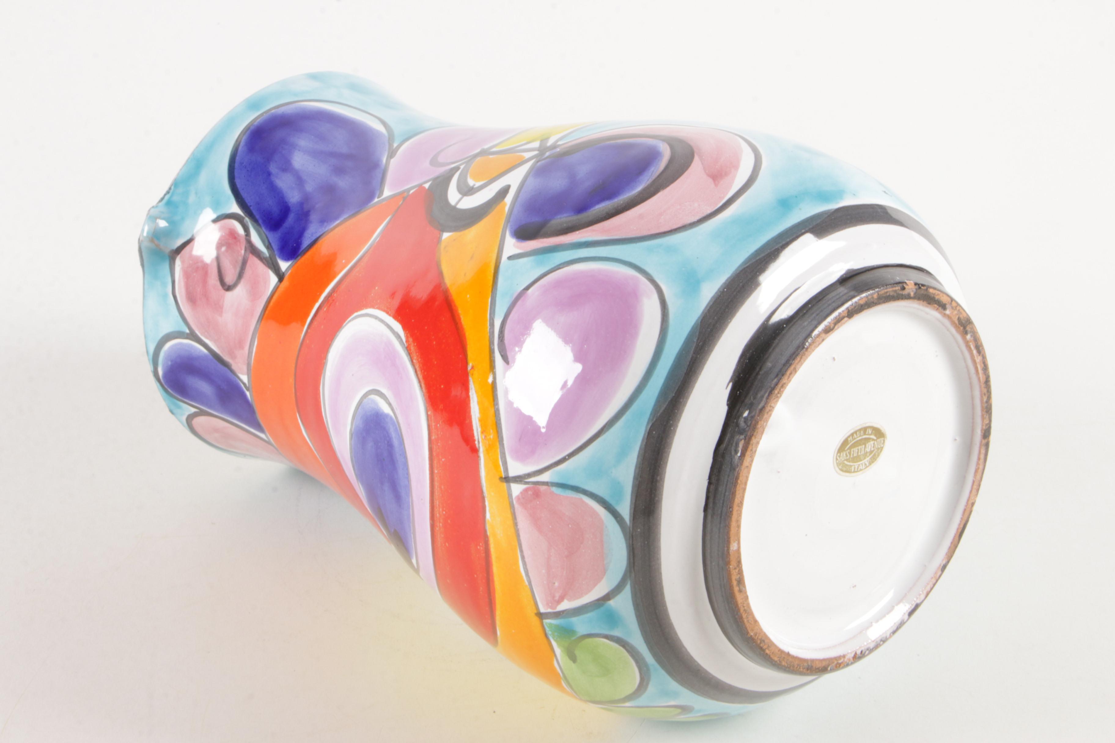 Italian La Musa Hand-Painted Ceramic Tableware