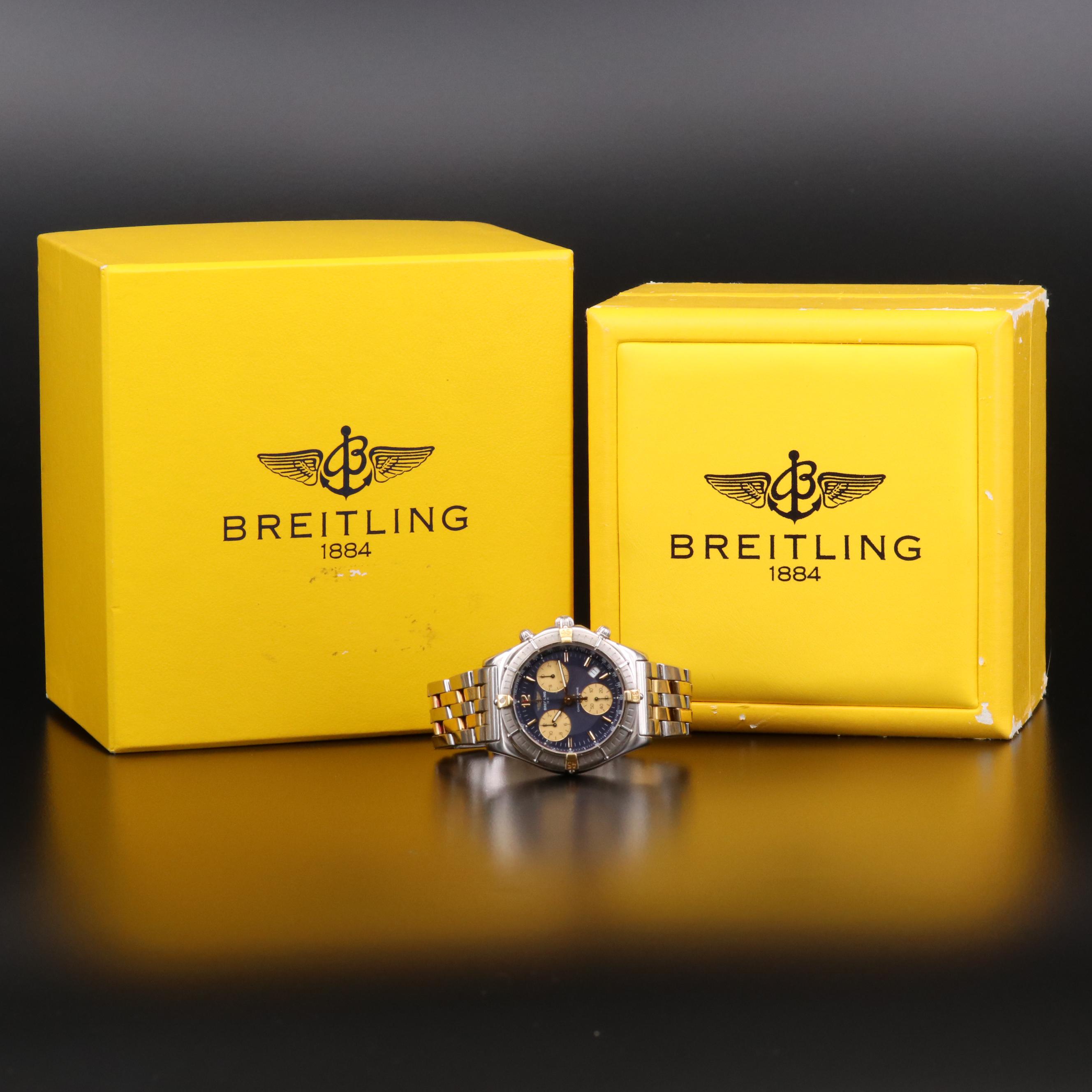 Breitling Windrider Chrono Sirus 18K Gold and Stainless Steel Quartz Watch