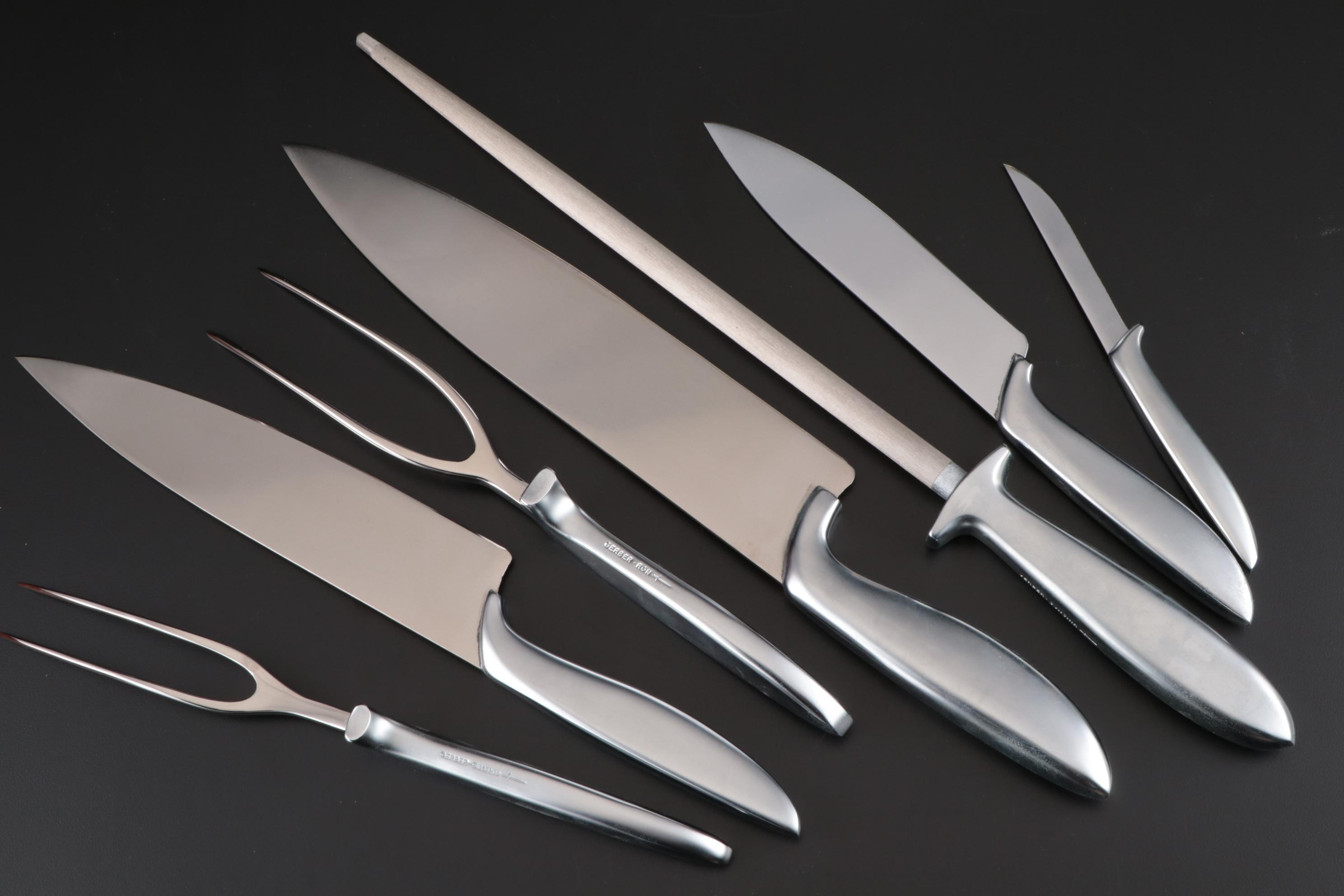 Gerber Legendary Blades Stainless Steel Chef Knives with Wooden Chest