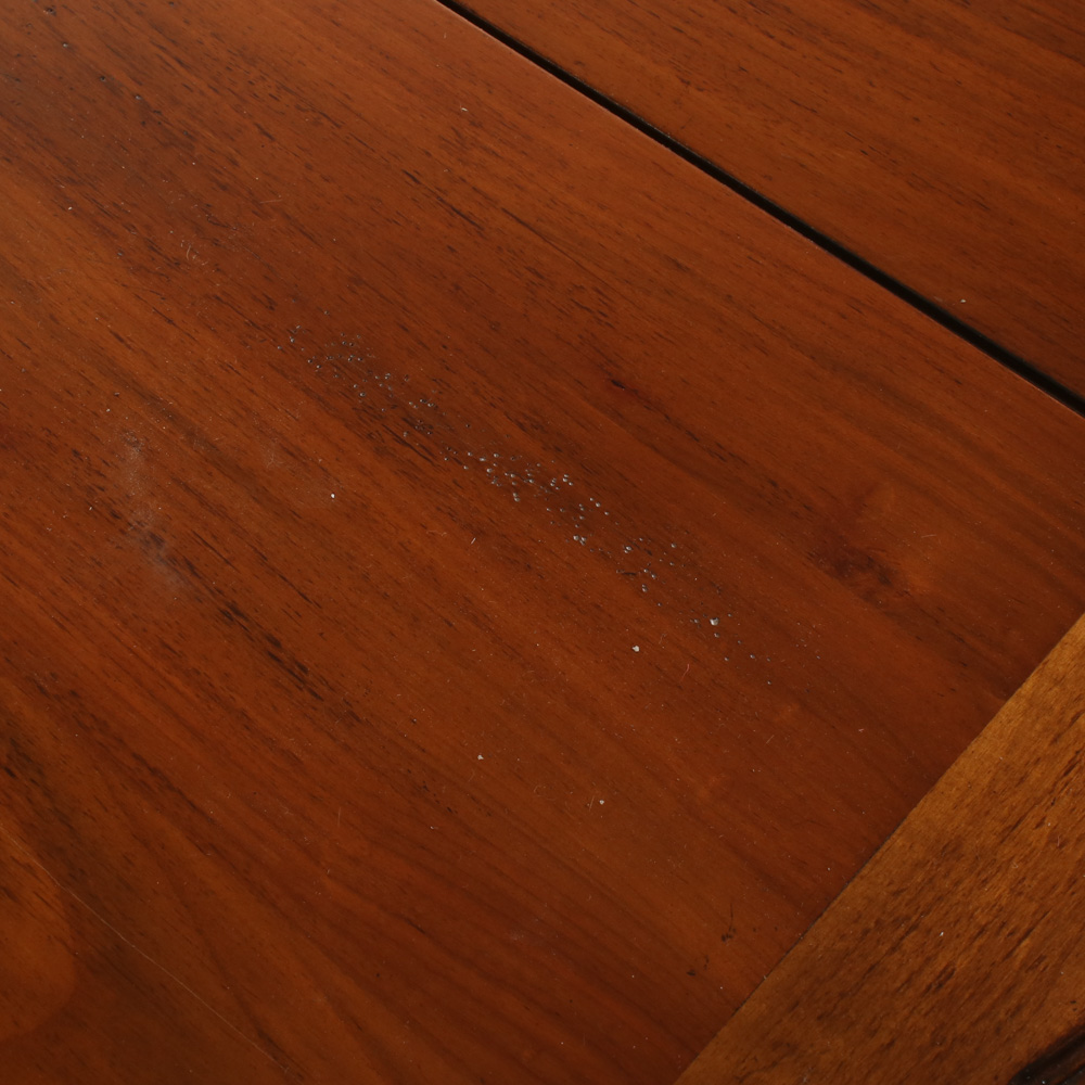 Roche Bobois "Volutes" Parcel-Gilt, Parcel-Ebonized, and Cherrywood Dining Table