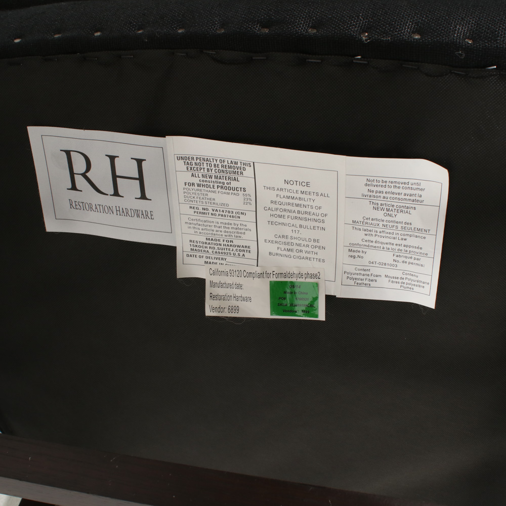 Restoration Hardware "1920s Georgian Wingback Chair"