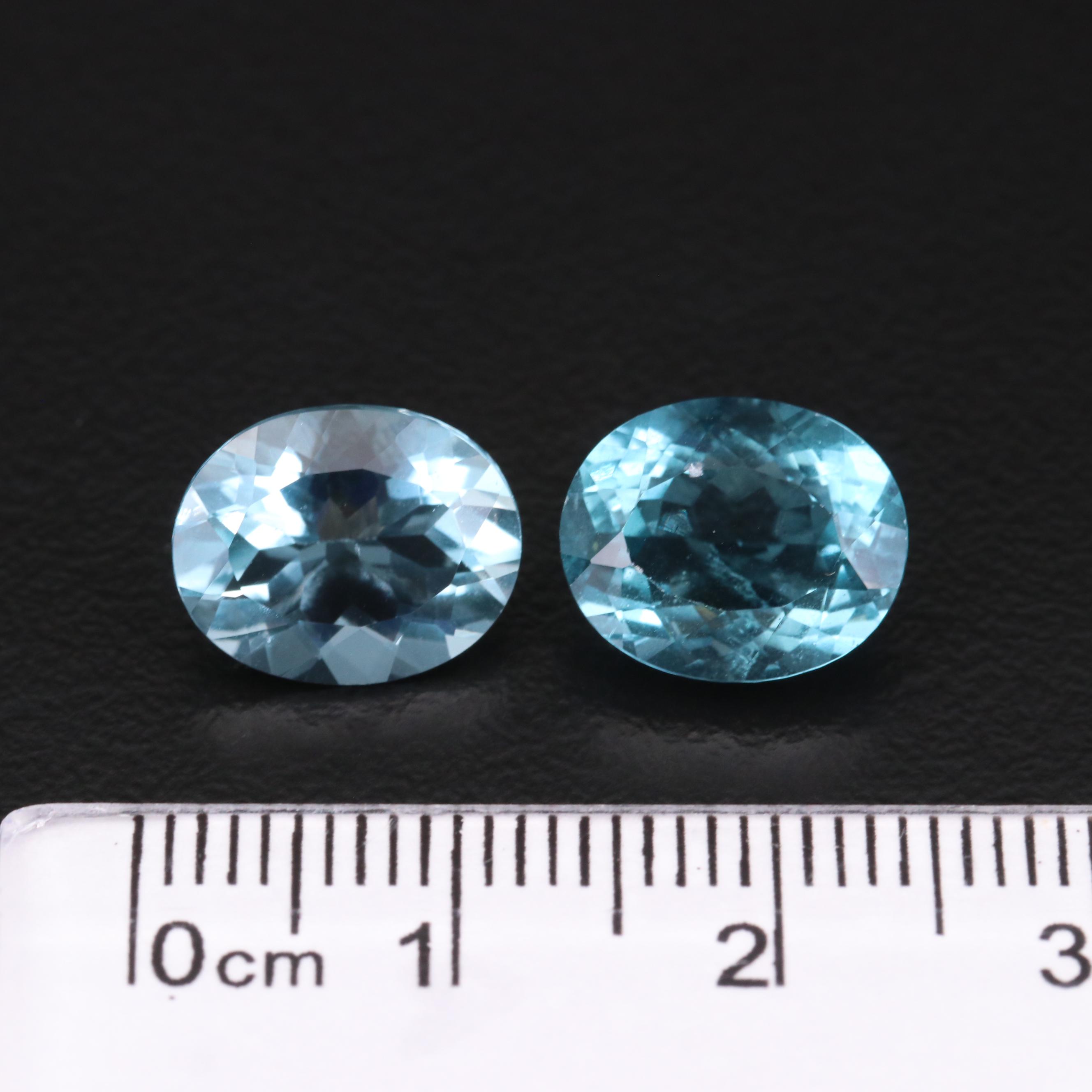 Loose 16.30 CTW Oval Faceted Fluorite