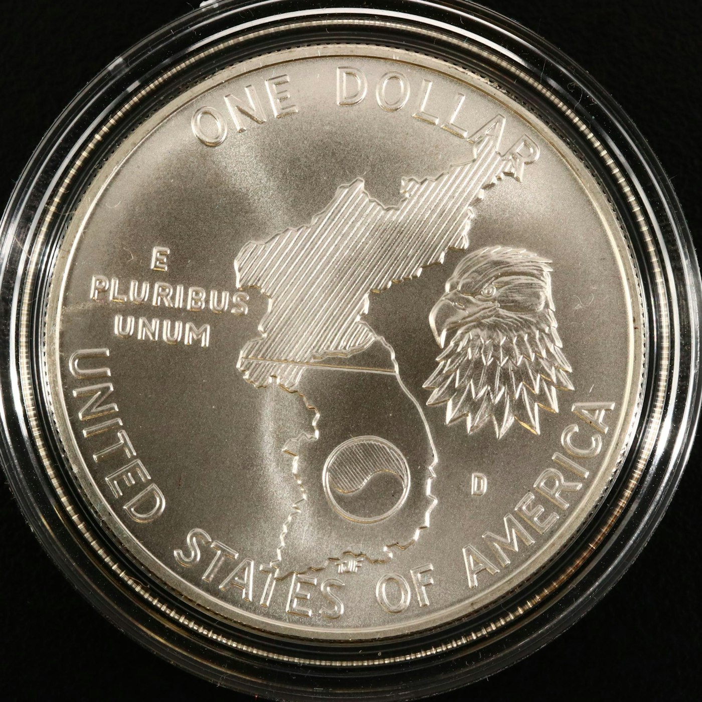 Korean War Commemorative Proof Silver Dollar, 1991 | EBTH