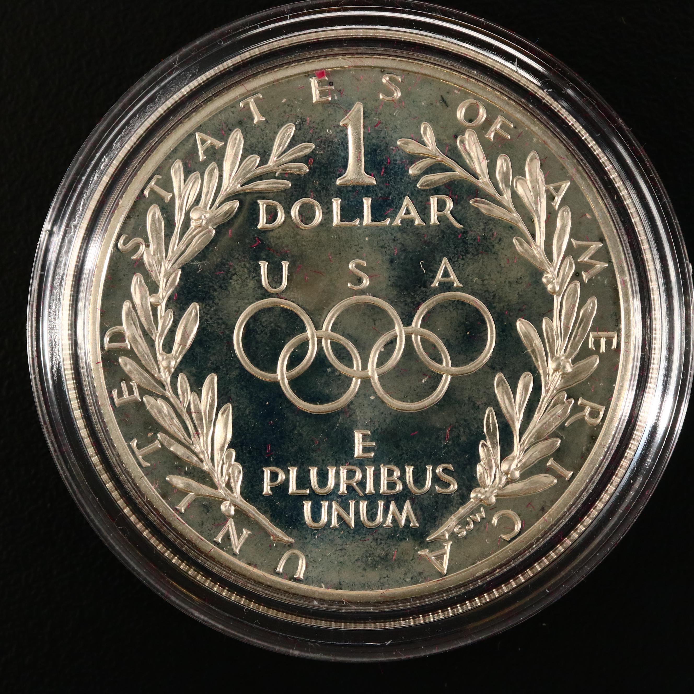 Collection of US Mint Commemorative Silver Dollars, Late 20th Century