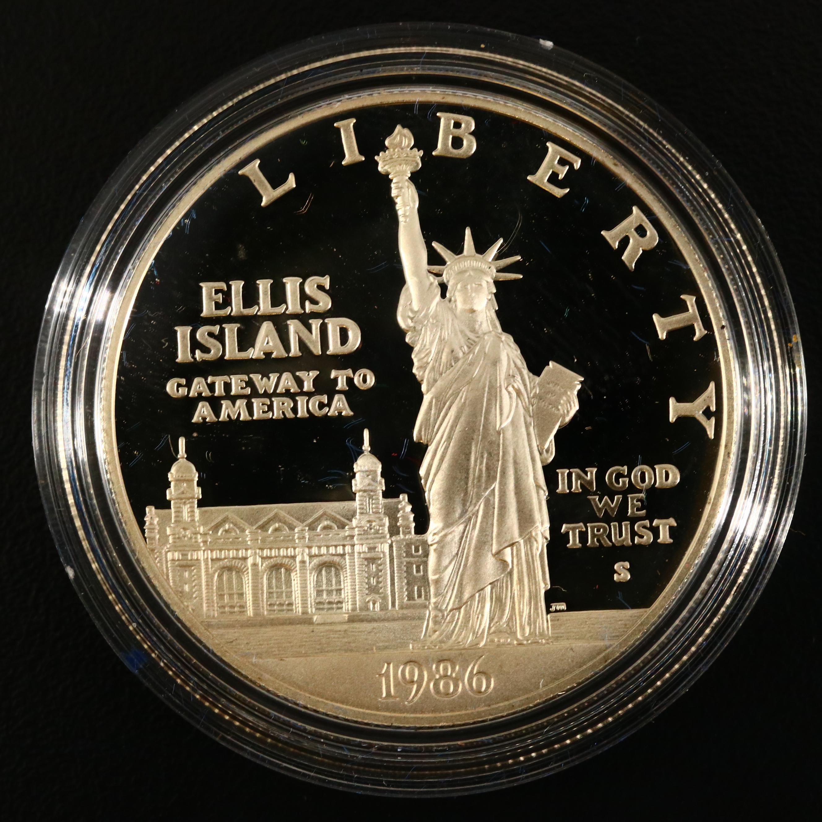 Collection of US Mint Commemorative Silver Dollars, Late 20th Century