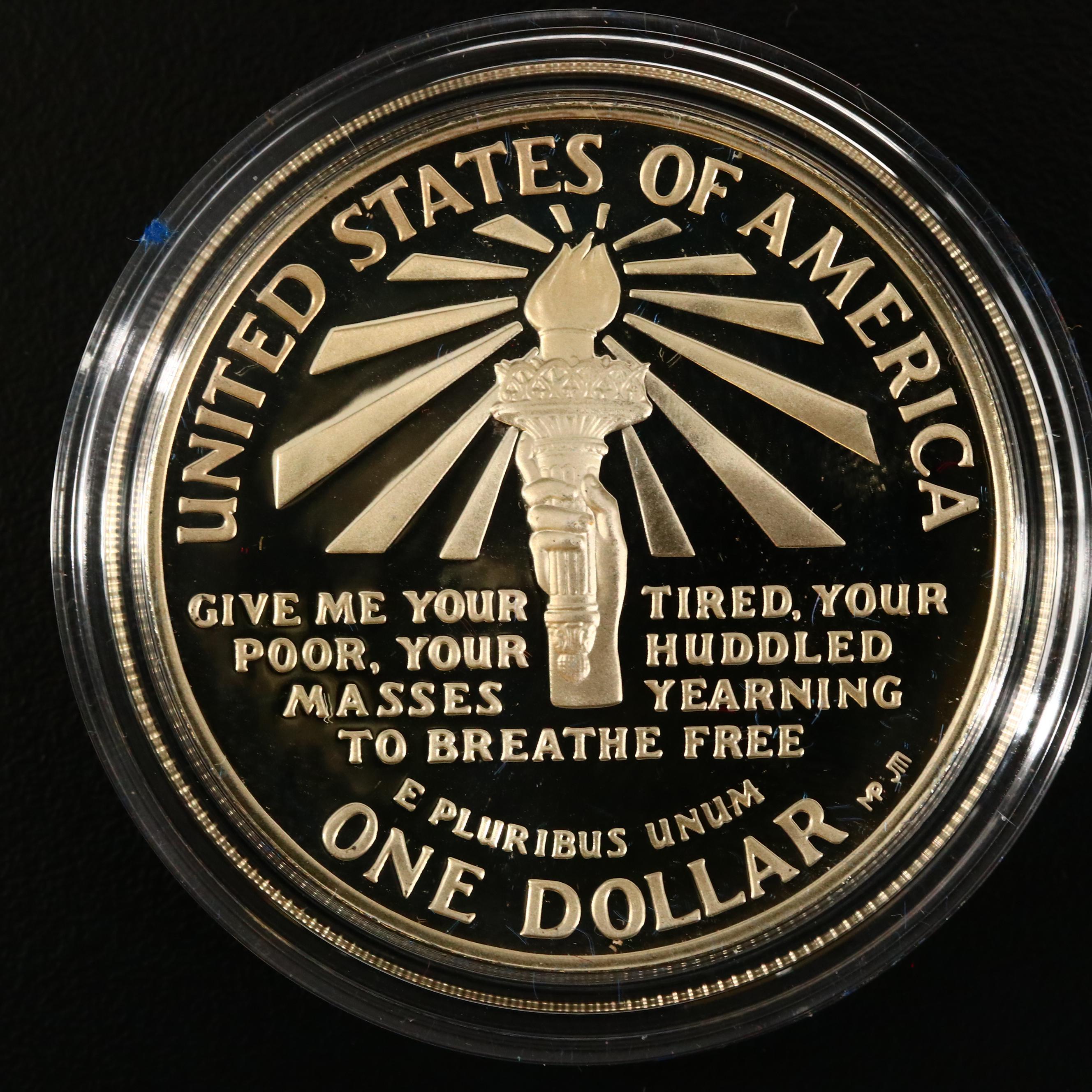 Collection of US Mint Commemorative Silver Dollars, Late 20th Century