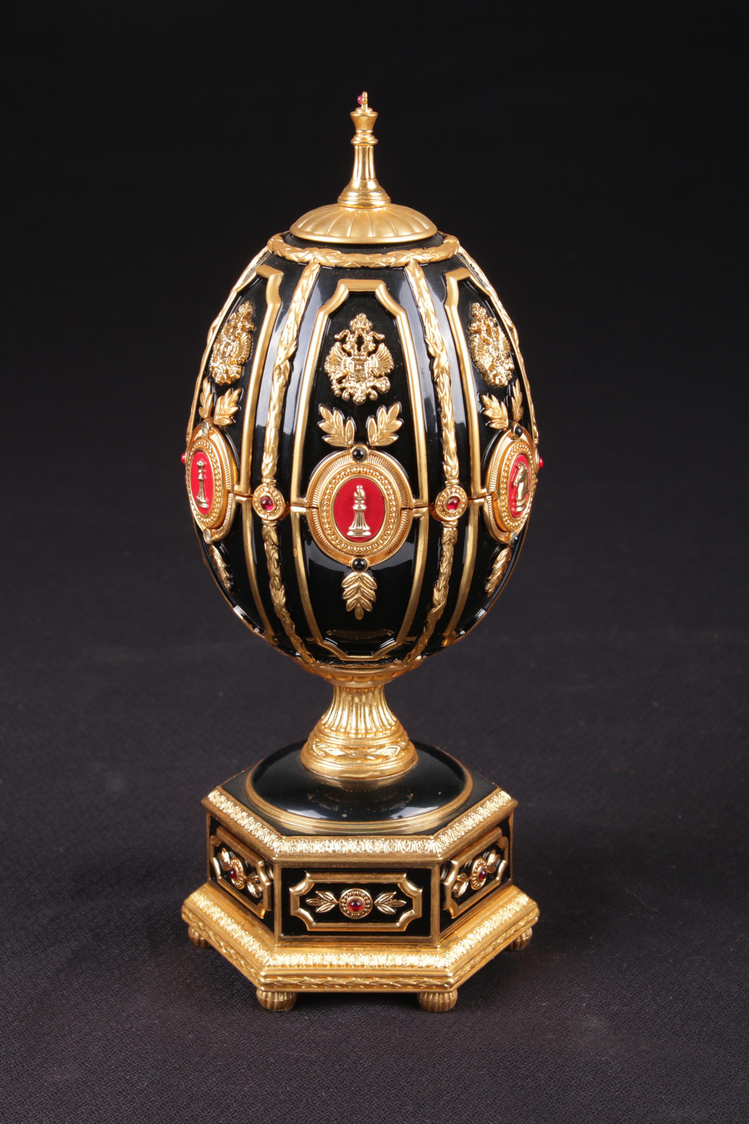 House of Fabergé for The Franklin Mint "Imperial Jeweled Egg Chess Set"