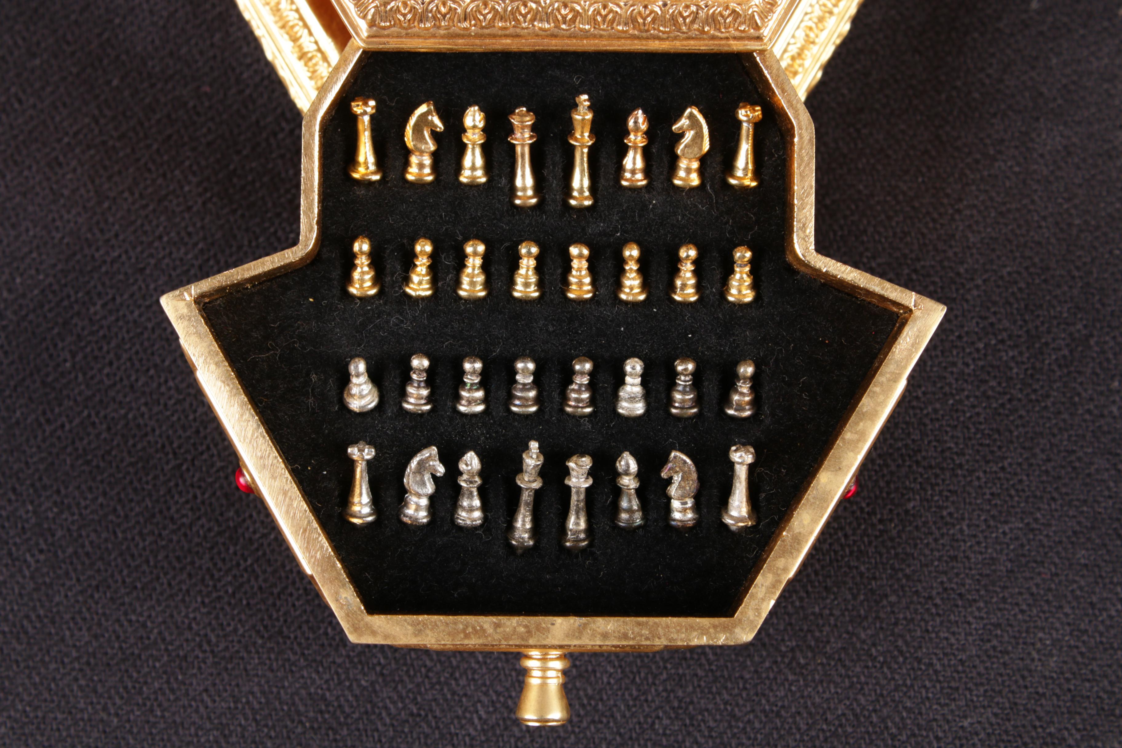House of Fabergé for The Franklin Mint "Imperial Jeweled Egg Chess Set"
