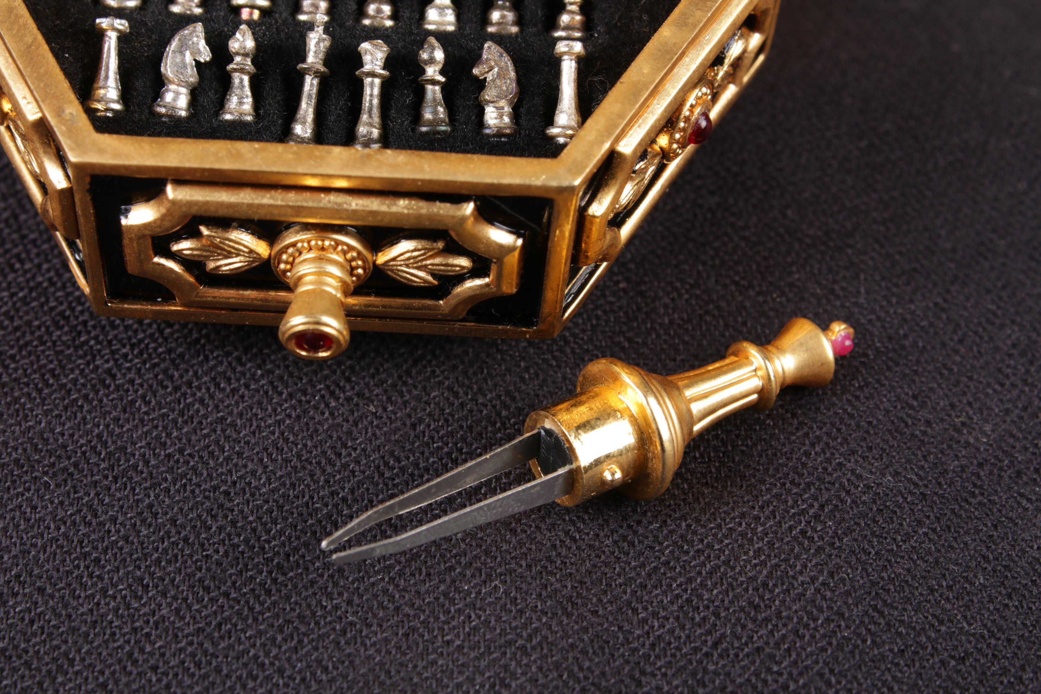 House of Fabergé for The Franklin Mint "Imperial Jeweled Egg Chess Set"