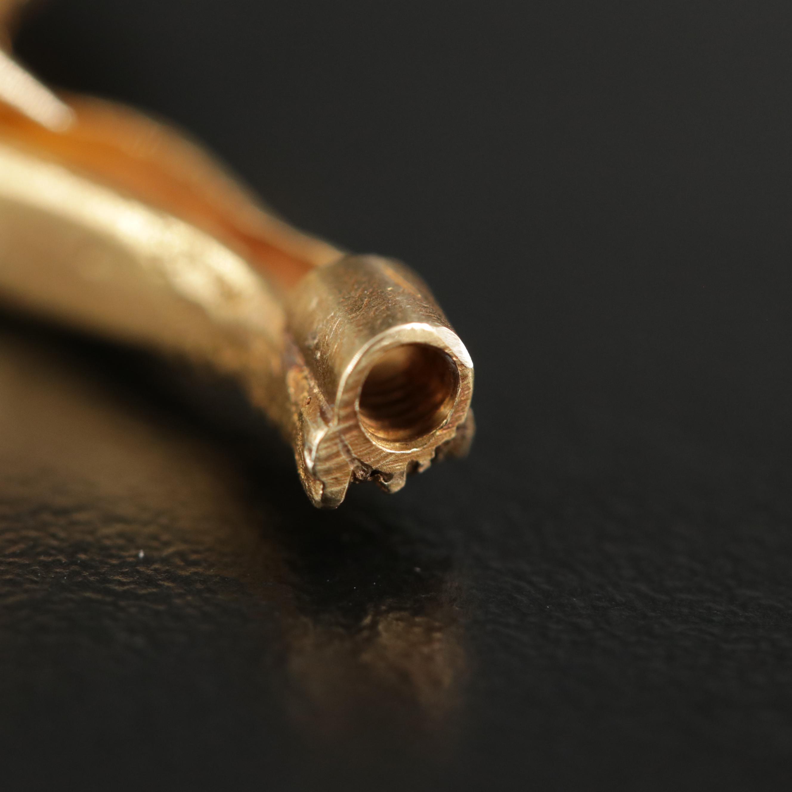 18K Yellow Gold Ancient Greek Figural Brooch