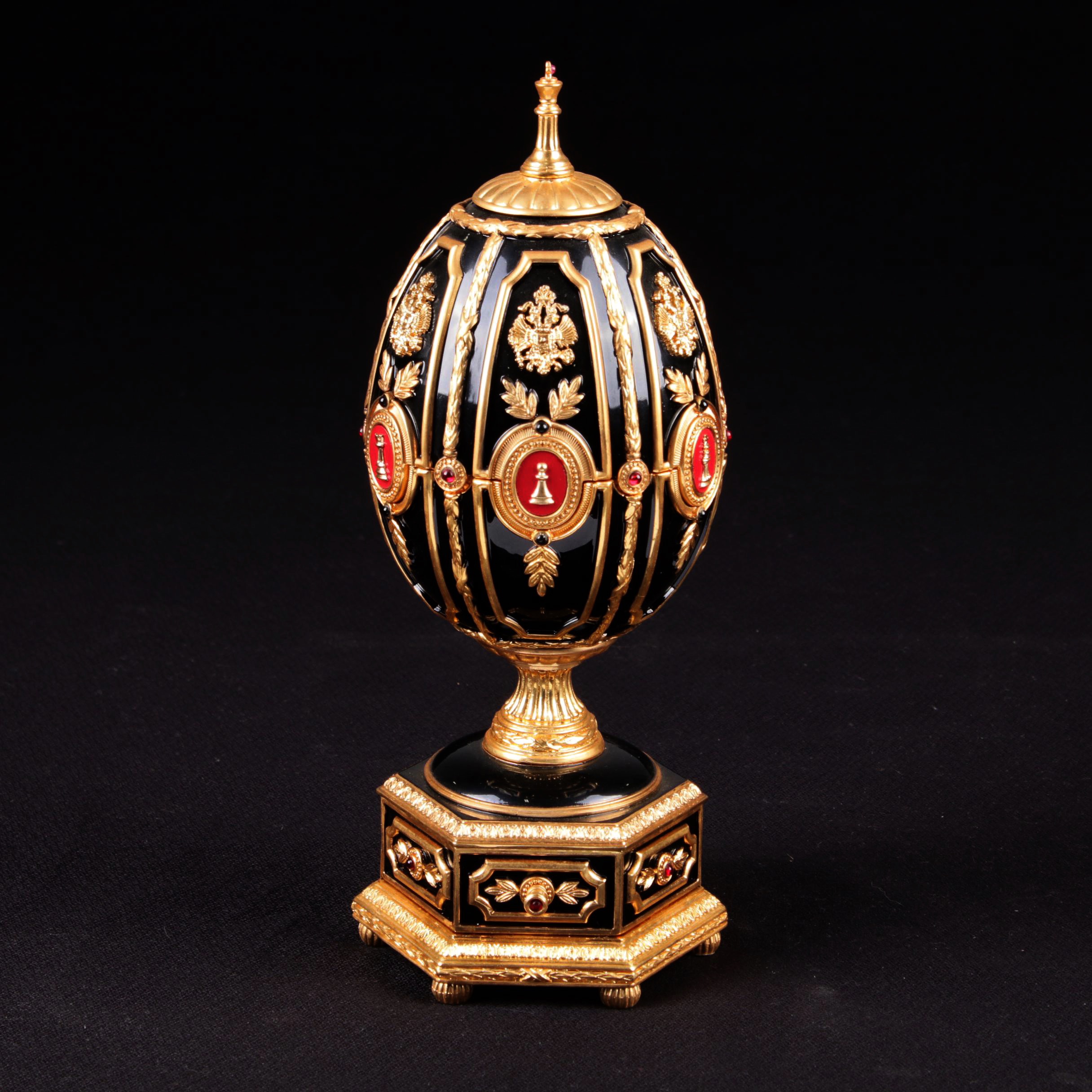 House of Fabergé for The Franklin Mint "Imperial Jeweled Egg Chess Set"